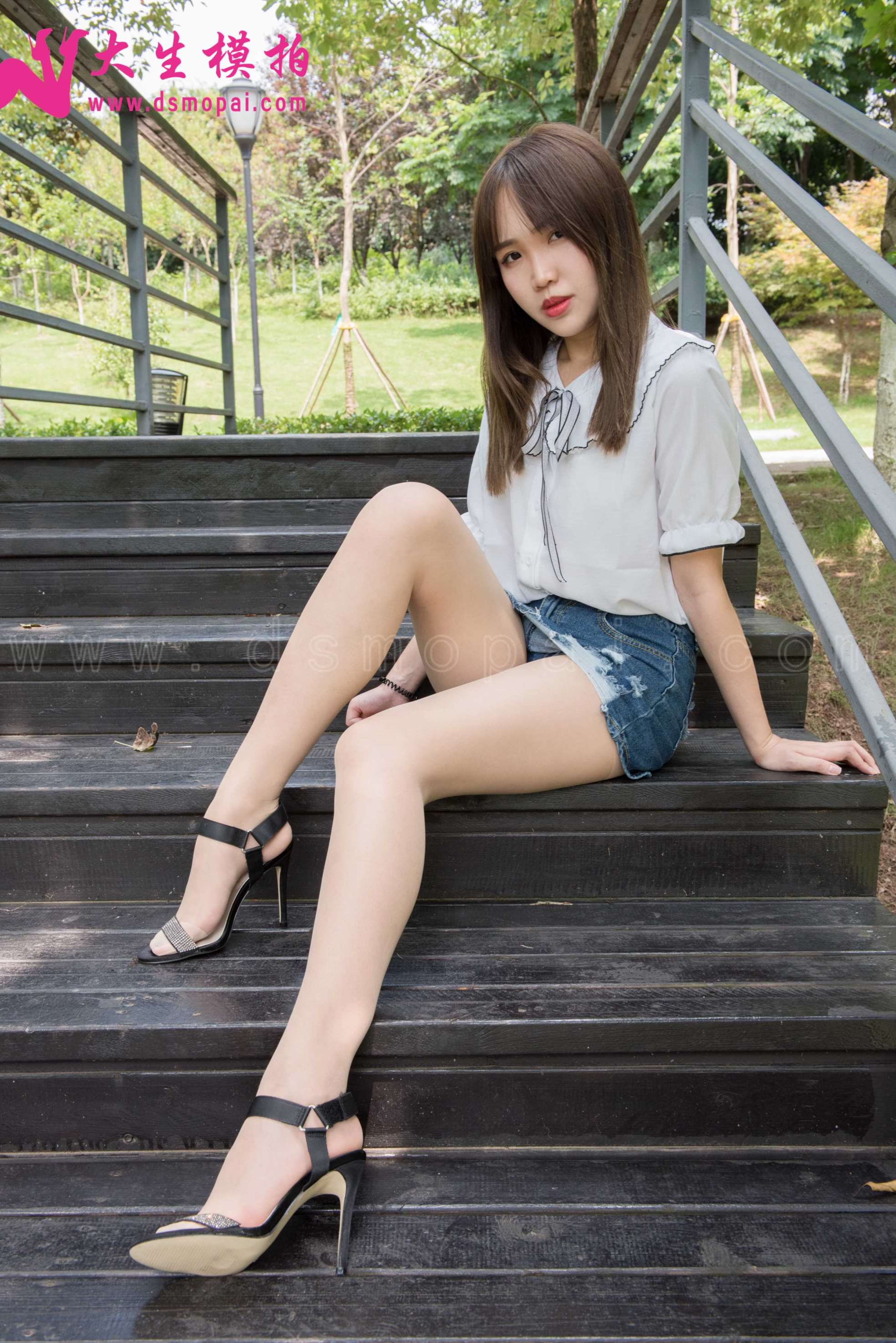 图片[6] - 大生模拍 No.137 婉菱 公园里的短裙肉丝 [54P] - 机器猫次元 - 机器猫次元
