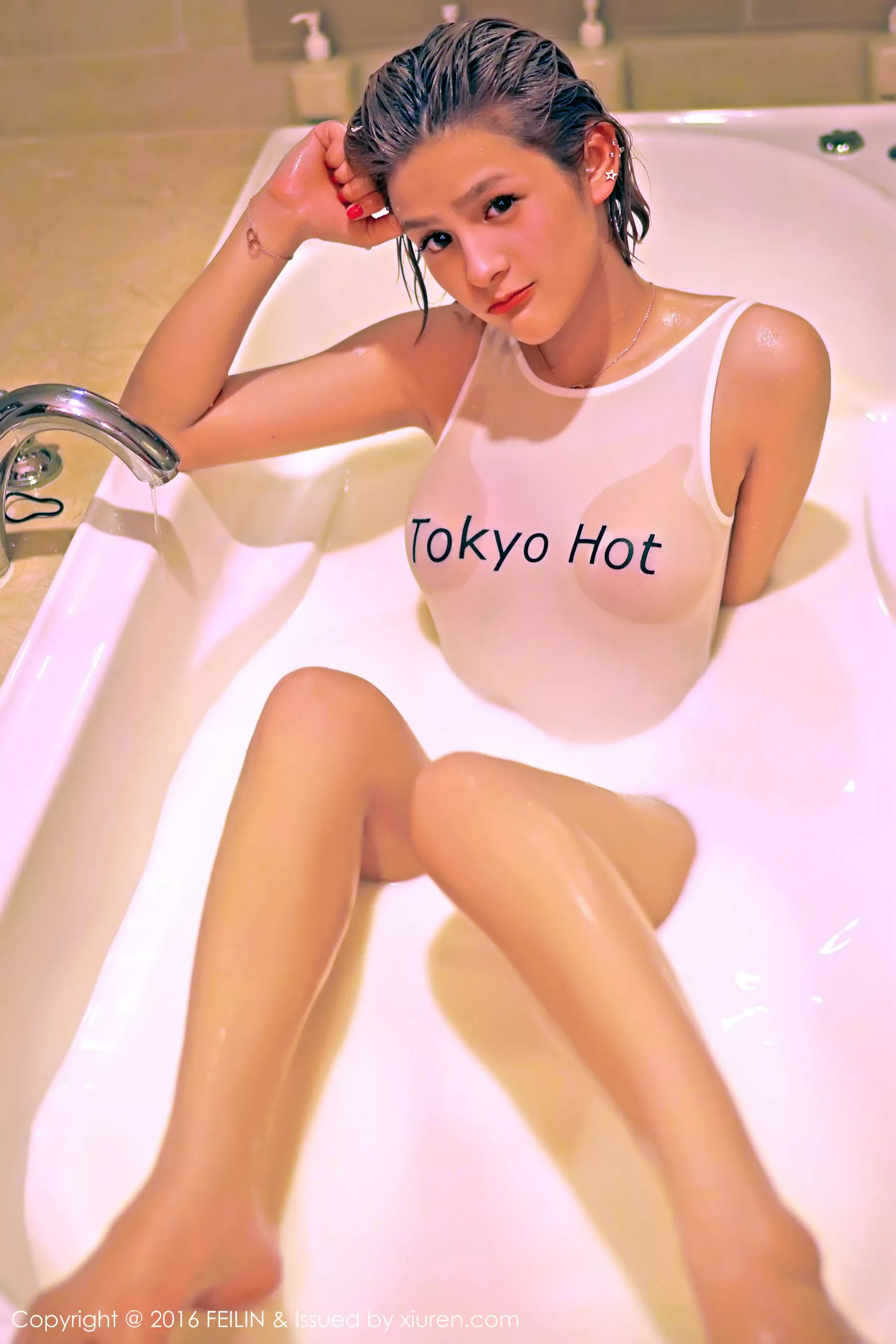 图片[4] - 史雯Swan《Tokyo Hot湿身+蕾丝内衣》 嗲囡囡 Vol.037 - 机器猫次元 - 机器猫次元