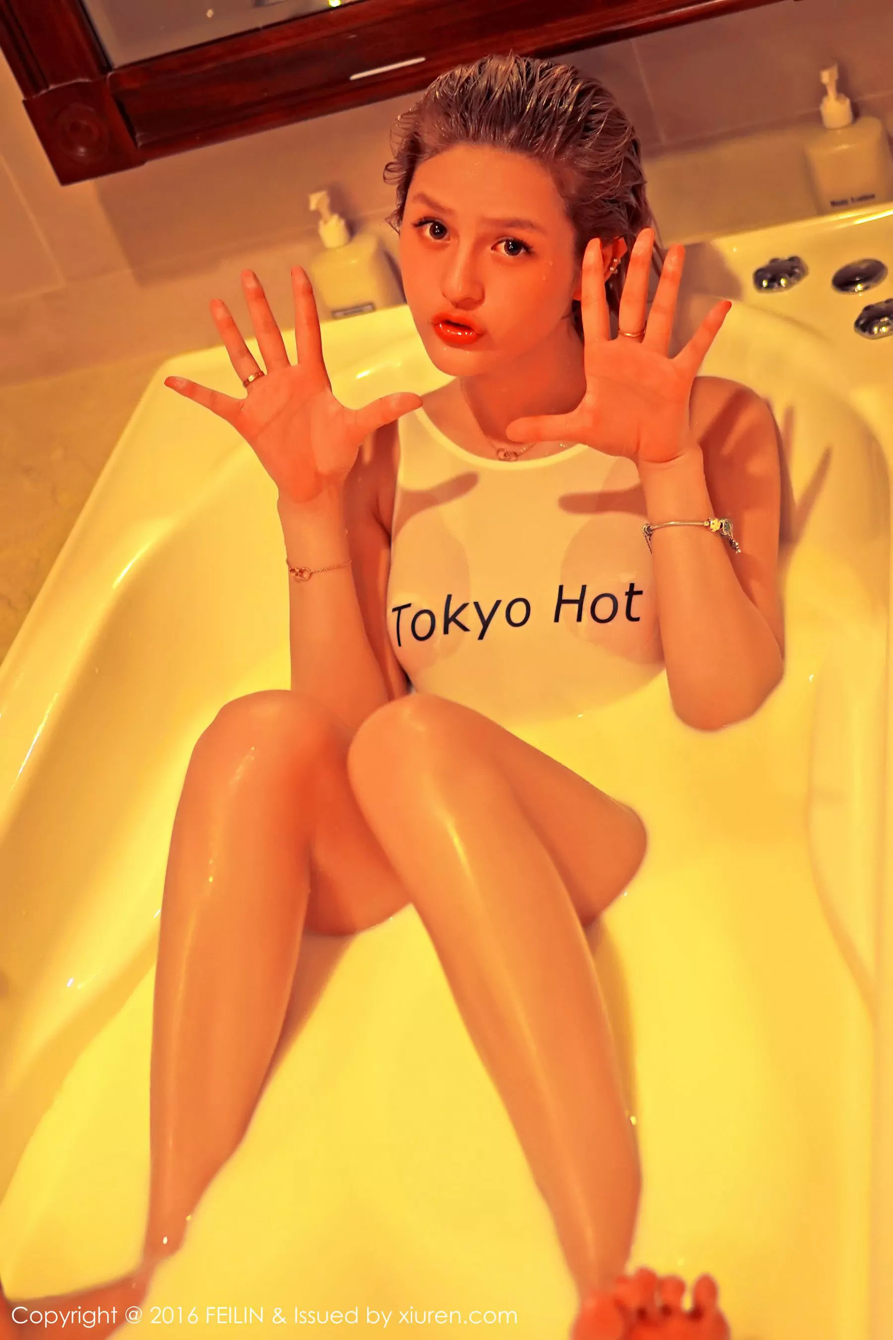 图片[1] - 史雯Swan《Tokyo Hot湿身+蕾丝内衣》 嗲囡囡 Vol.037 - 机器猫次元 - 机器猫次元