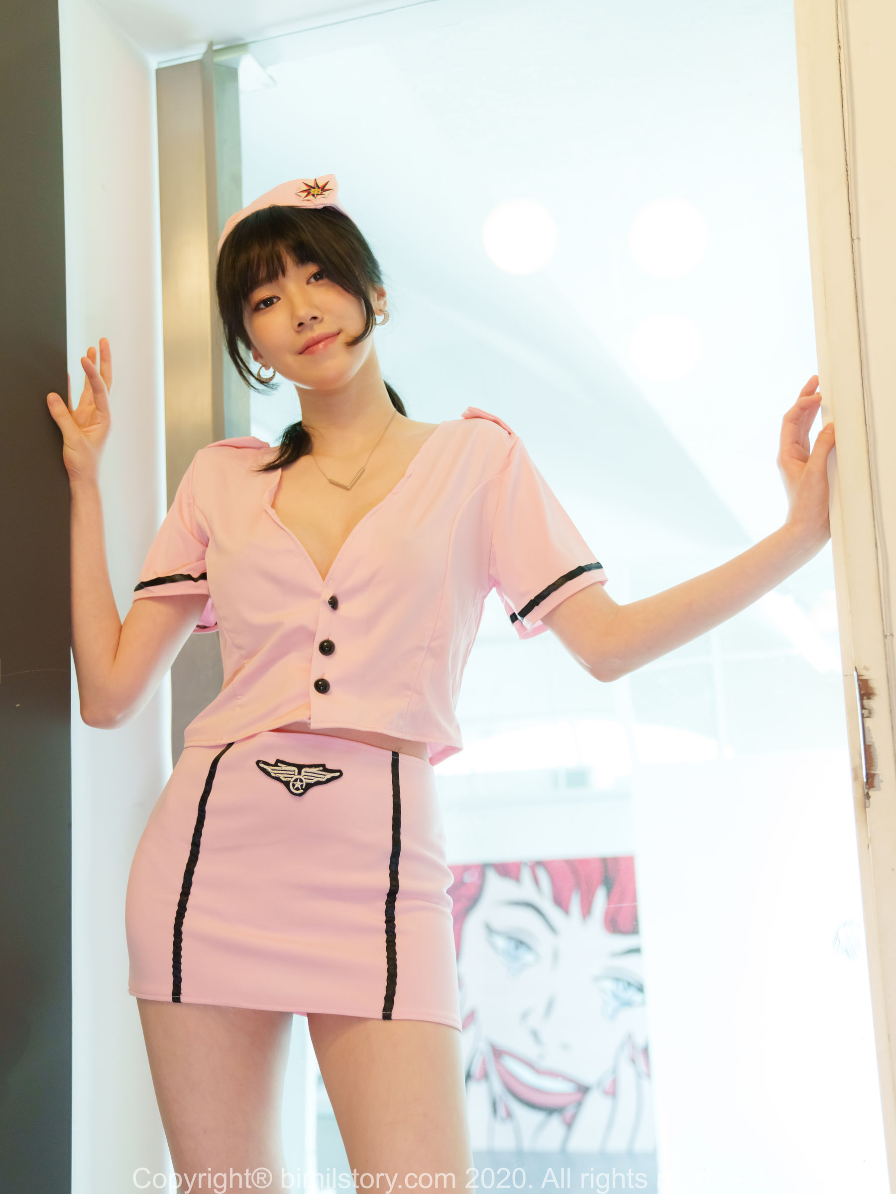 图片[8] - [Bimilstory] Nara - Vol.21 Fantasy Uniform girls Hot break time [40P] - 机器猫次元 - 机器猫次元