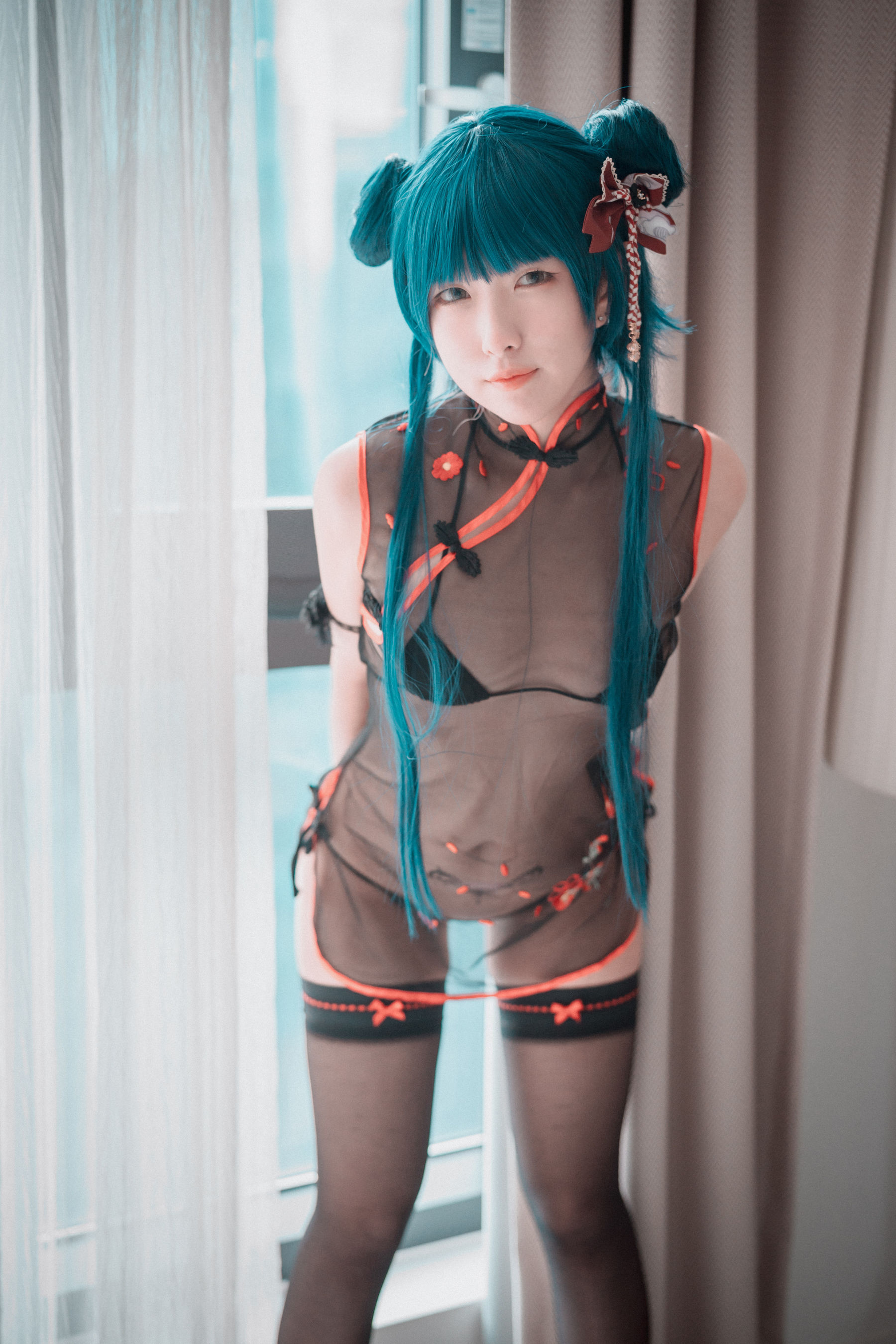 图片[6] - [DJAWA] Sonson - Sheer Qipao Girl [44P] - 机器猫次元 - 机器猫次元
