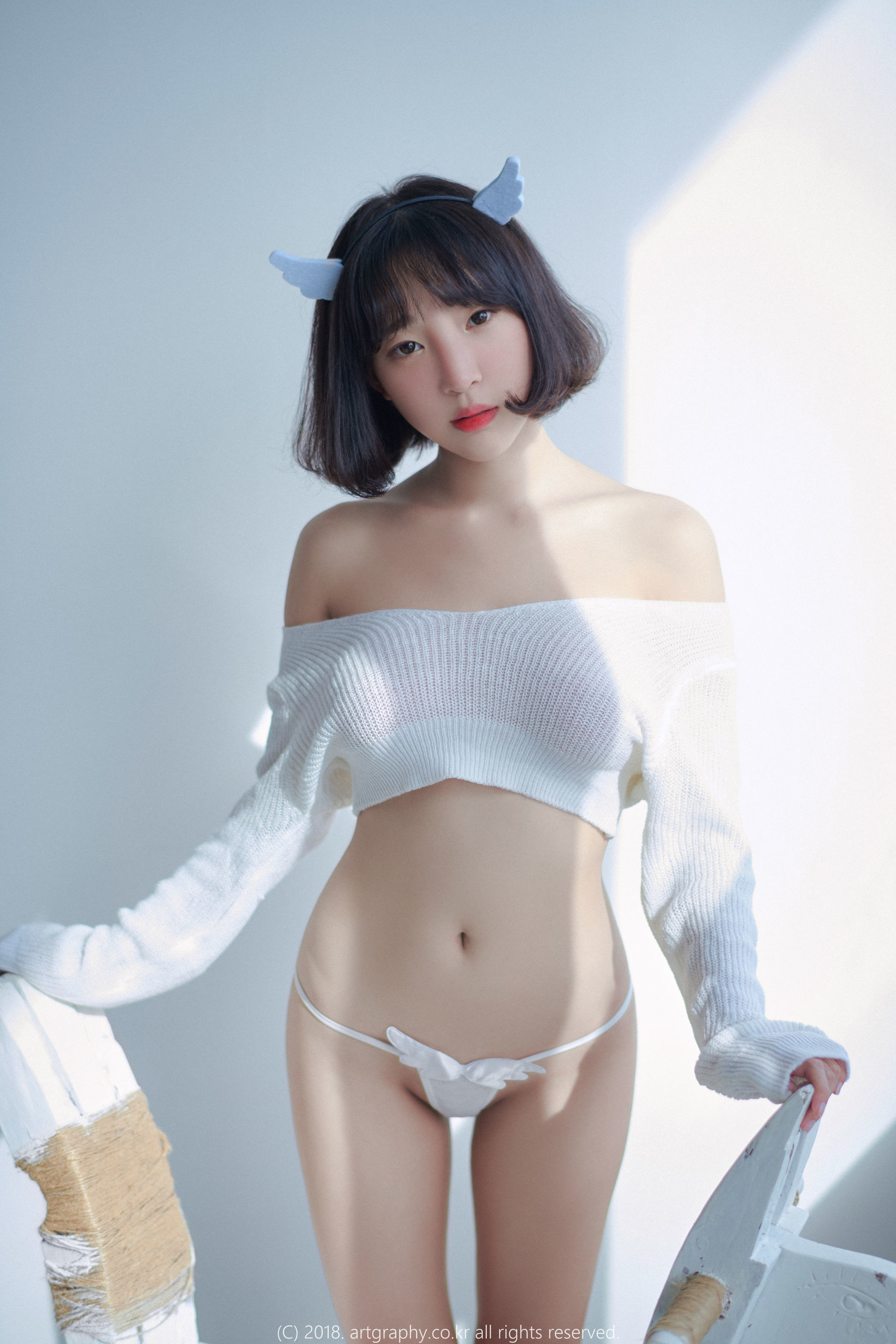 图片[1] - [ARTGRAVIA] VOL.039 姜仁卿 - 白猫少女+奶牛尤物 [48P] - 机器猫次元 - 机器猫次元