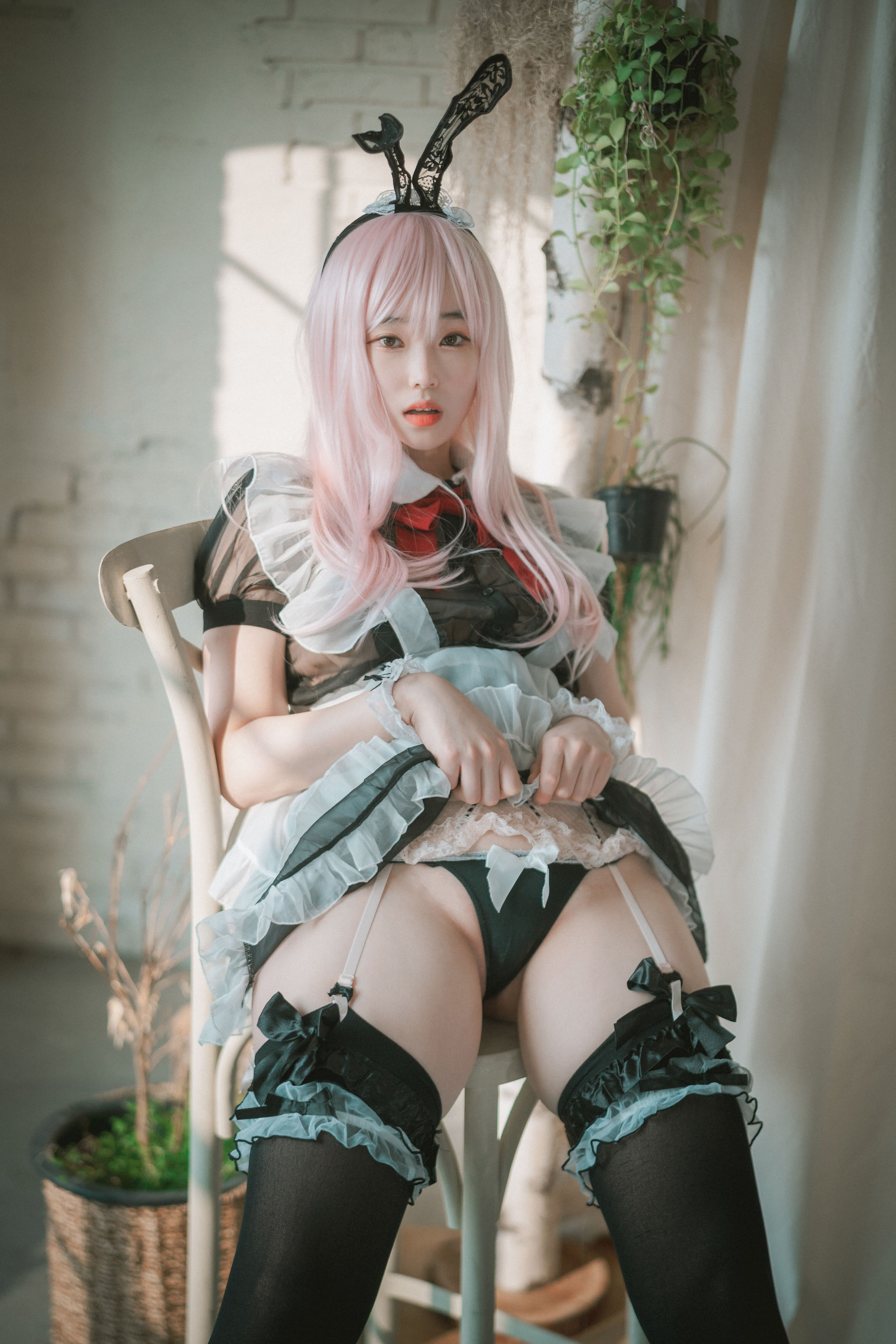图片[4] - [DJAWA] Bambi - Sheer Bunny Maid [50P] - 机器猫次元 - 机器猫次元