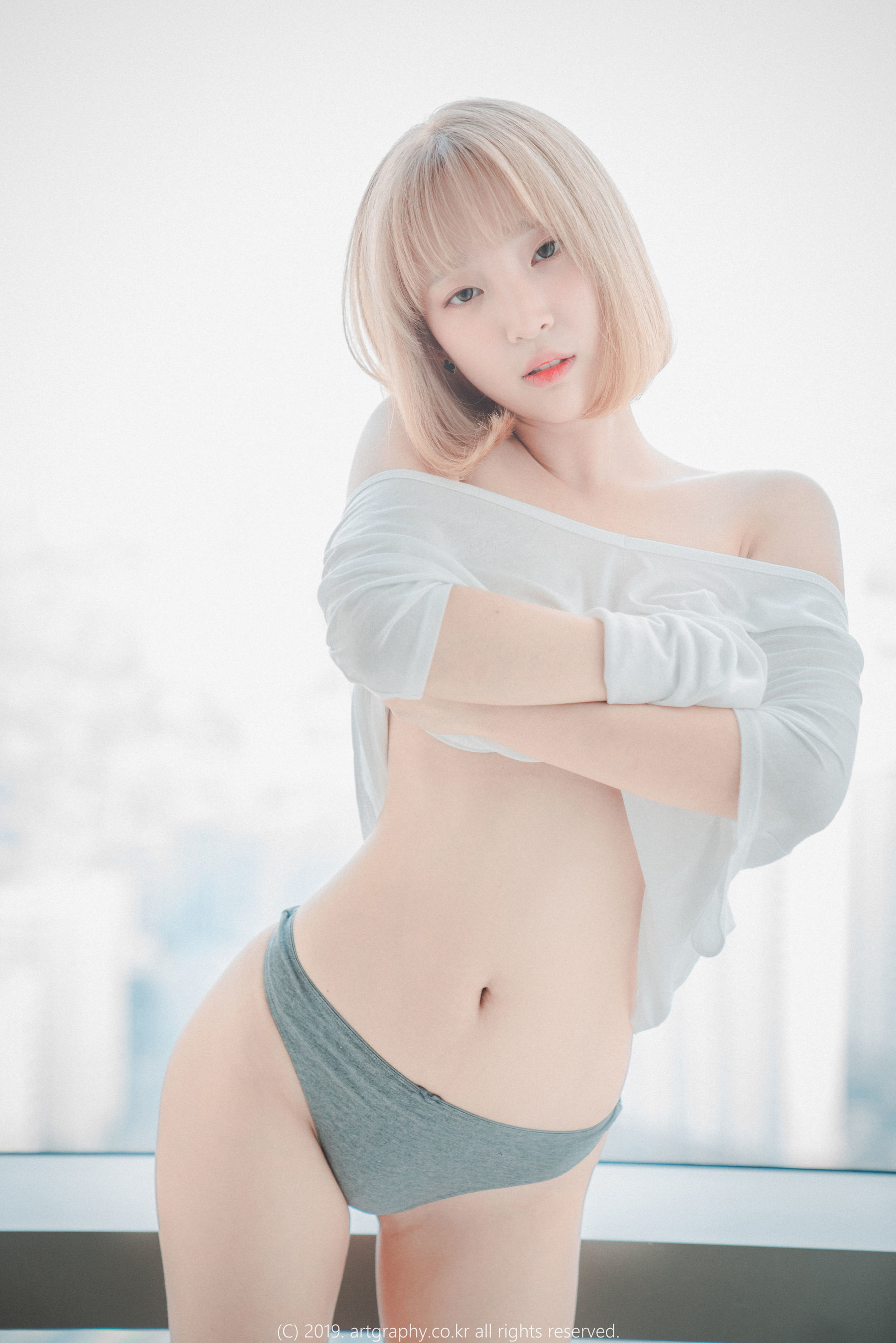图片[6] - [ARTGRAVIA] VOL.062 姜仁卿 - 丁字裤+T恤衫+网袜兔女郎 [48P] - 机器猫次元 - 机器猫次元