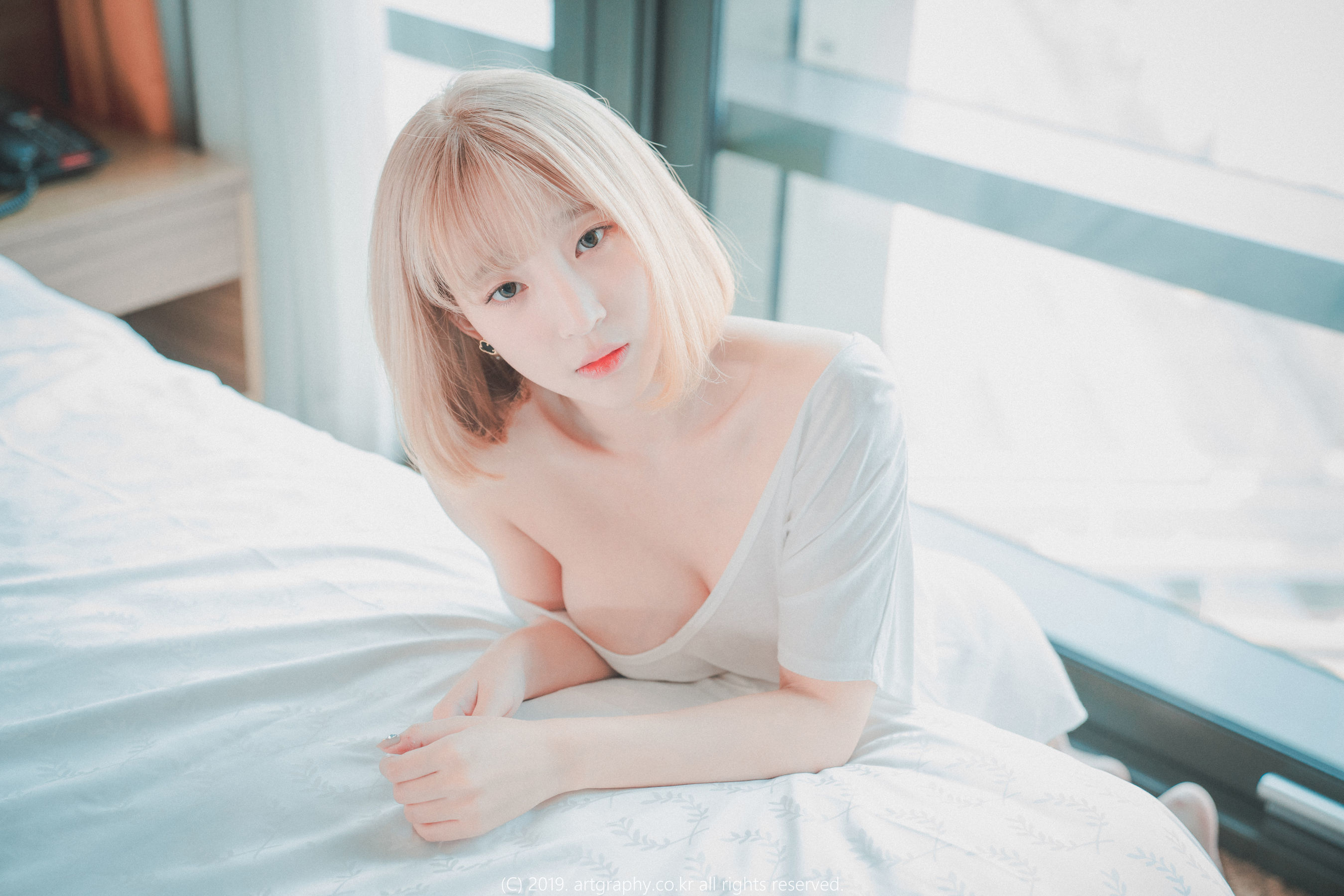 图片[3] - [ARTGRAVIA] VOL.062 姜仁卿 - 丁字裤+T恤衫+网袜兔女郎 [48P] - 机器猫次元 - 机器猫次元