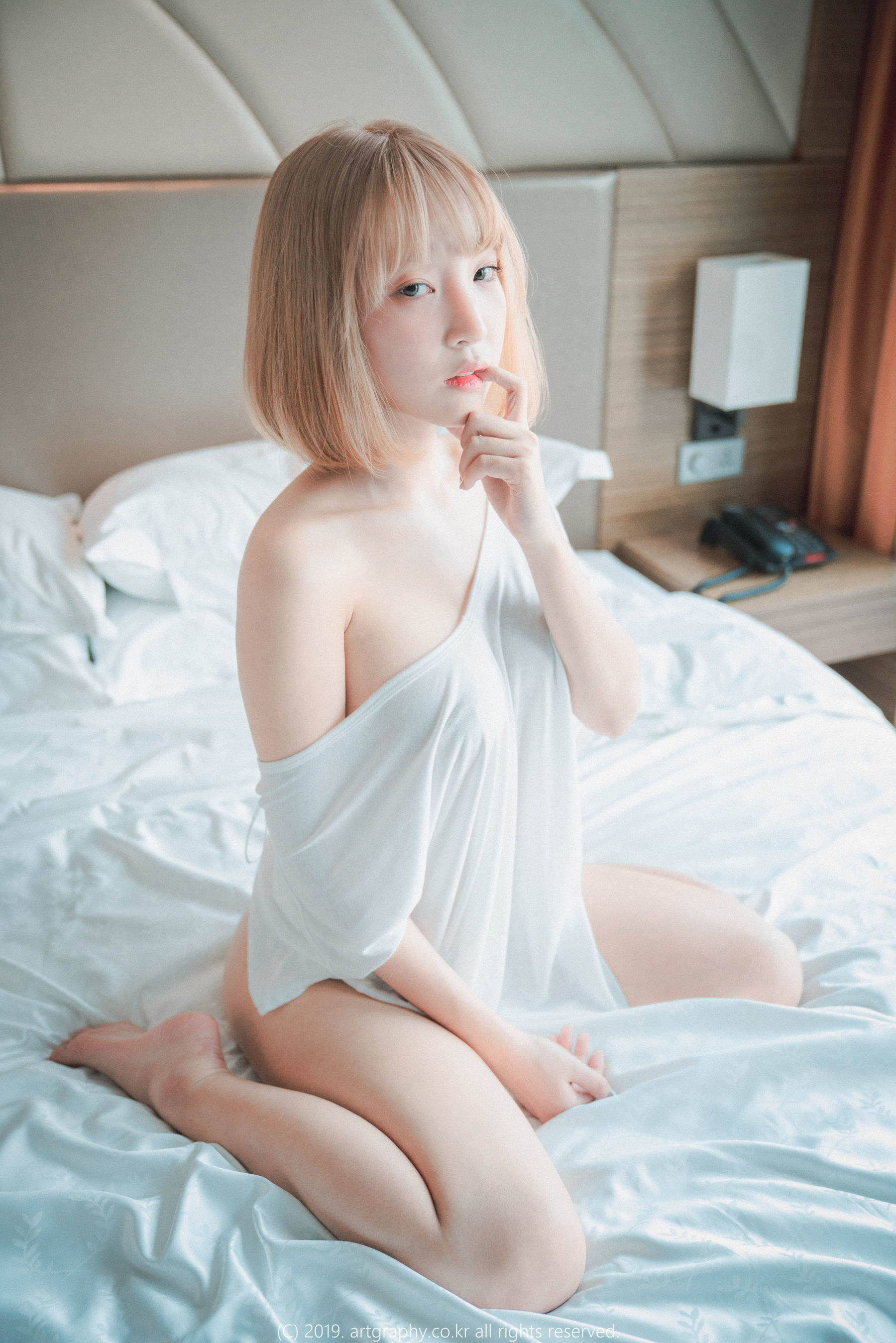 图片[8] - [ARTGRAVIA] VOL.062 姜仁卿 - 丁字裤+T恤衫+网袜兔女郎 [48P] - 机器猫次元 - 机器猫次元