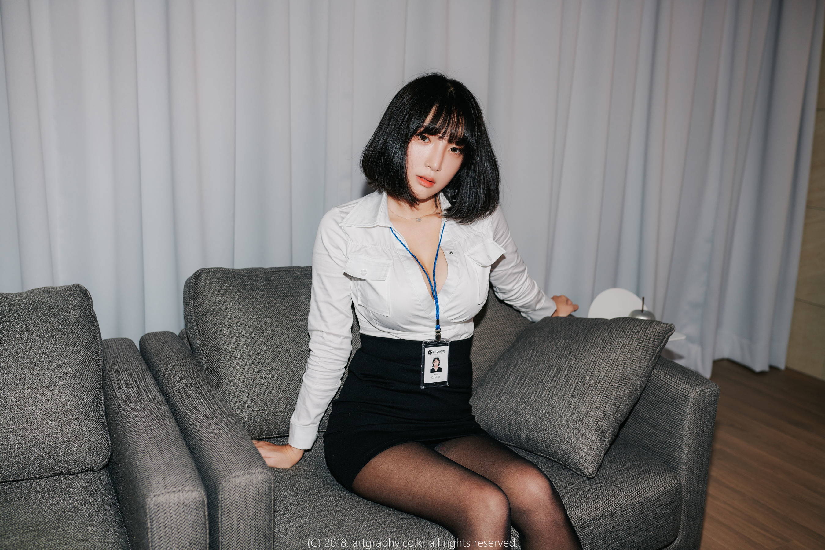 图片[7] - [ARTGRAVIA] VOL.042 姜仁卿 - 黑丝制服+女仆诱惑 [62P] - 机器猫次元 - 机器猫次元