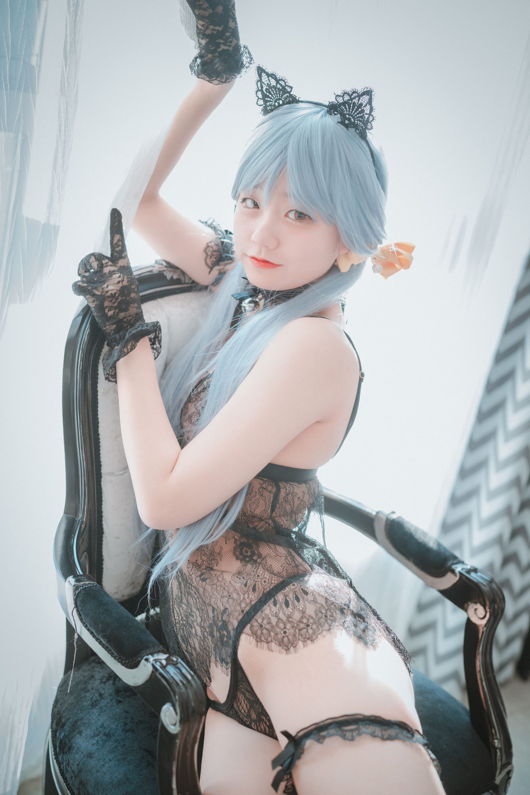 图片[7] - [DJAWA] Jenny - Schwarz und Weiß Katzenmädchen [34P] - 机器猫次元 - 机器猫次元