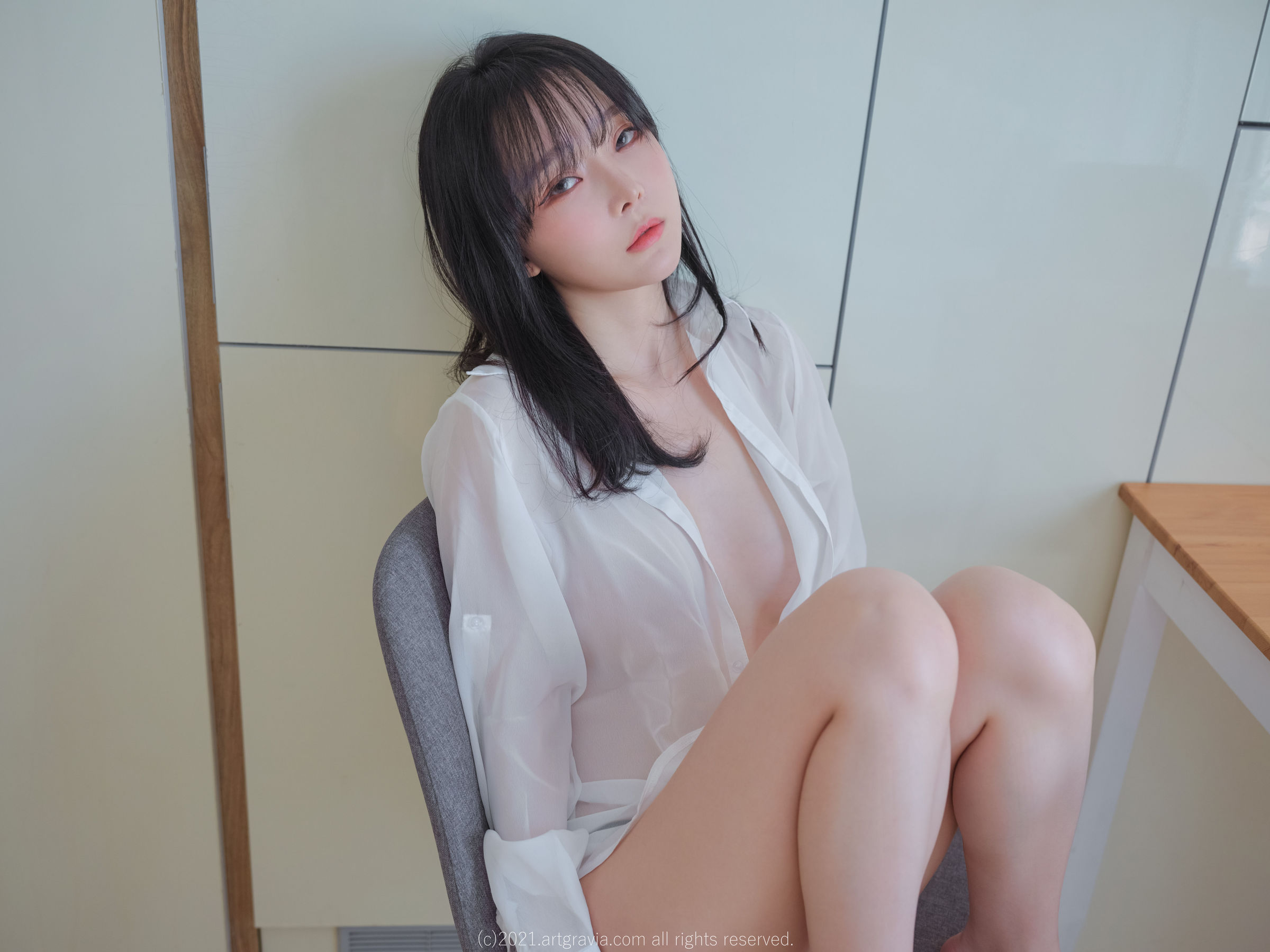 图片[6] - [ARTGRAVIA] VOL.261 Ming Sunha - 白衬衫女友居家诱惑 [80P] - 机器猫次元 - 机器猫次元