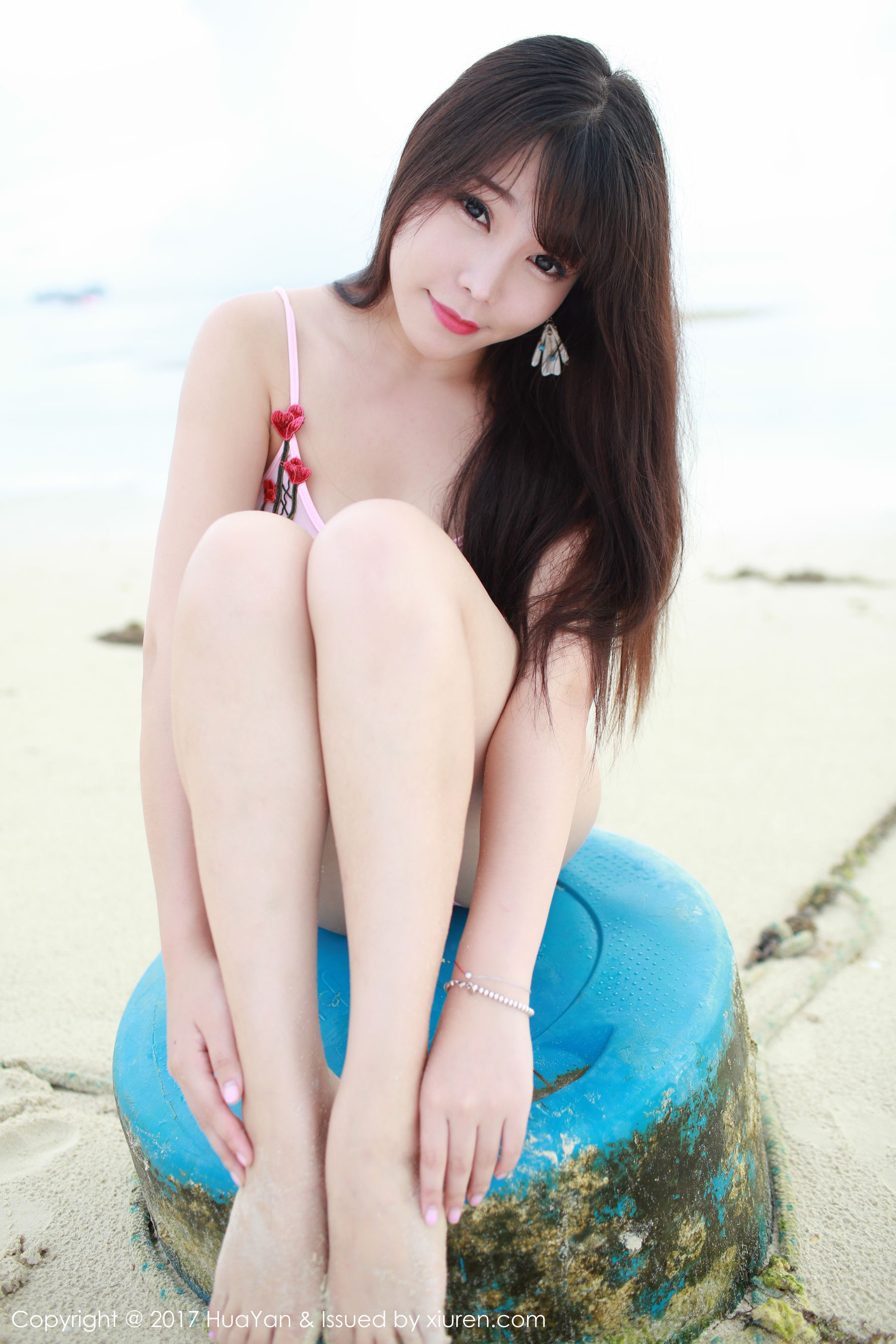 图片[4] - 芝芝Booty《海边+小清新连衣红裙》 HUAYAN 花の颜 VOL.044 [61P] - 机器猫次元 - 机器猫次元