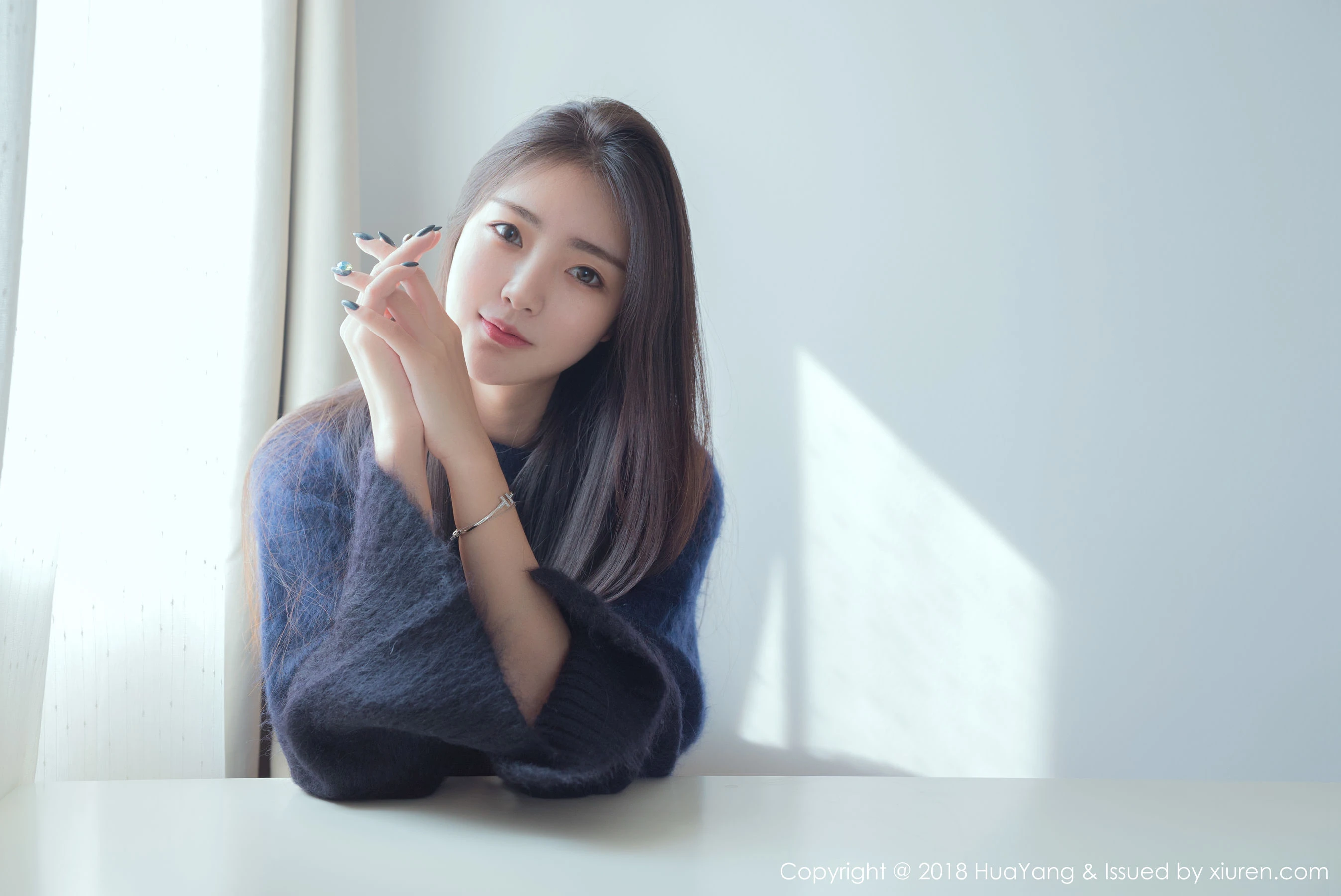 图片[1] - 可樂Vicky《毛衣+白衬衫》 花漾 Vol.027 - 机器猫次元 - 机器猫次元