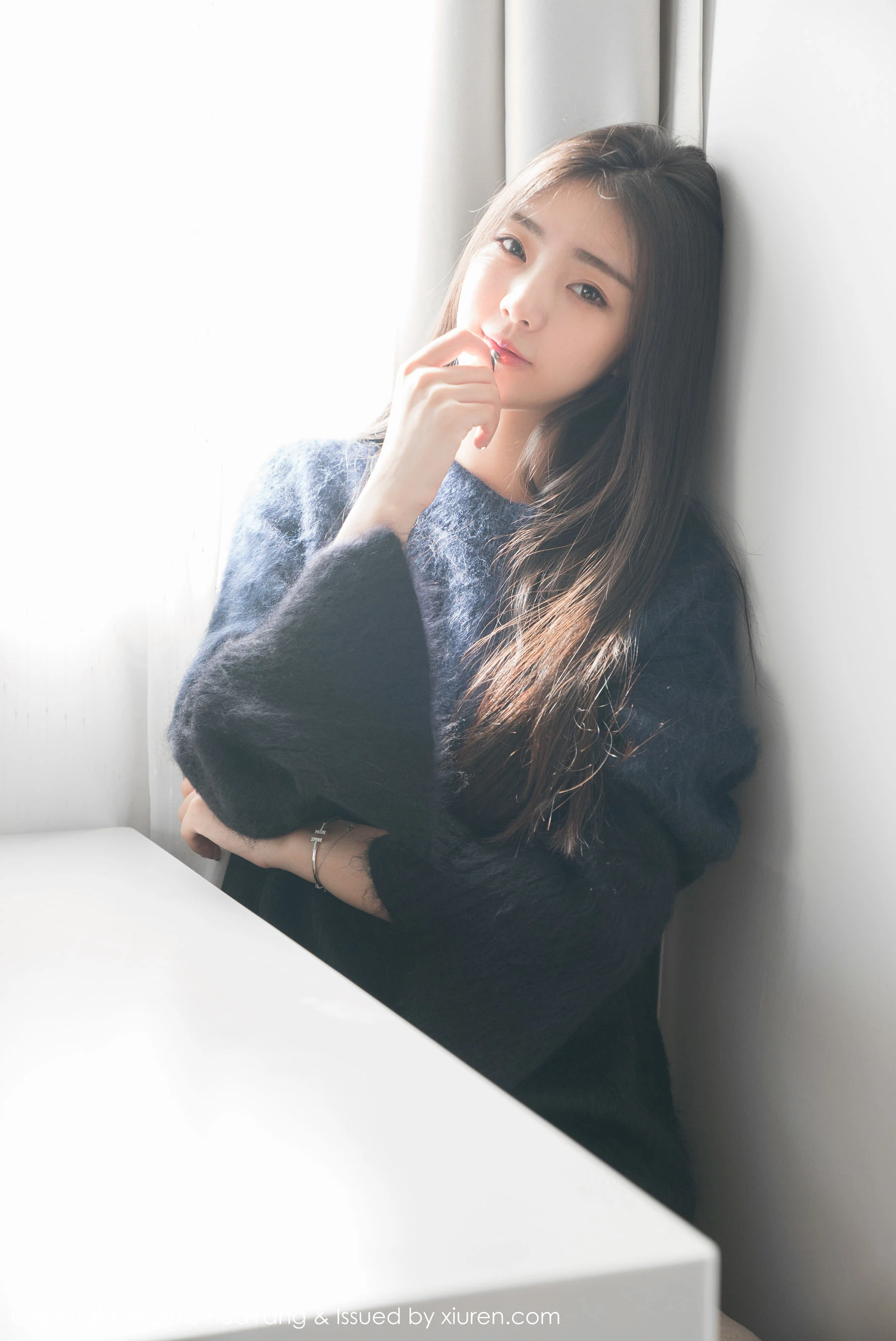 图片[2] - 可樂Vicky《毛衣+白衬衫》 花漾 Vol.027 - 机器猫次元 - 机器猫次元