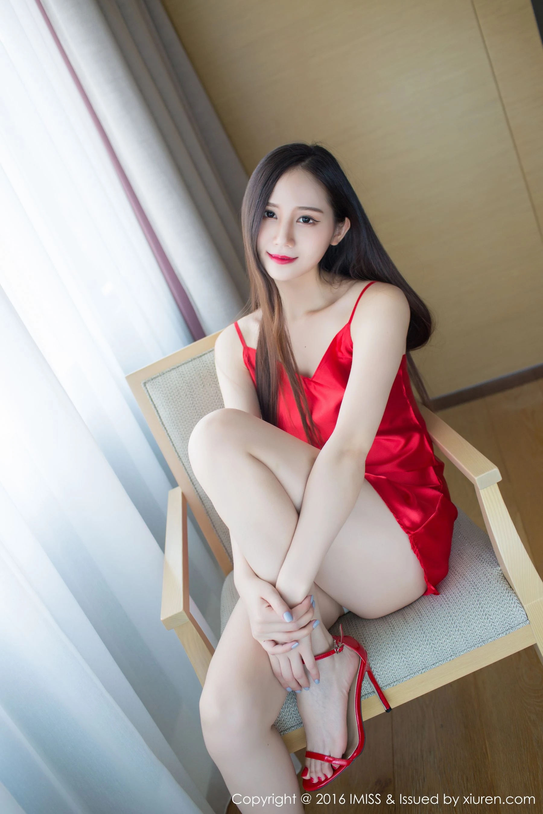 图片[4] - SISY思《红色睡衣和一套粉色内衣》 爱蜜社IMiss Vol.124 - 机器猫次元 - 机器猫次元