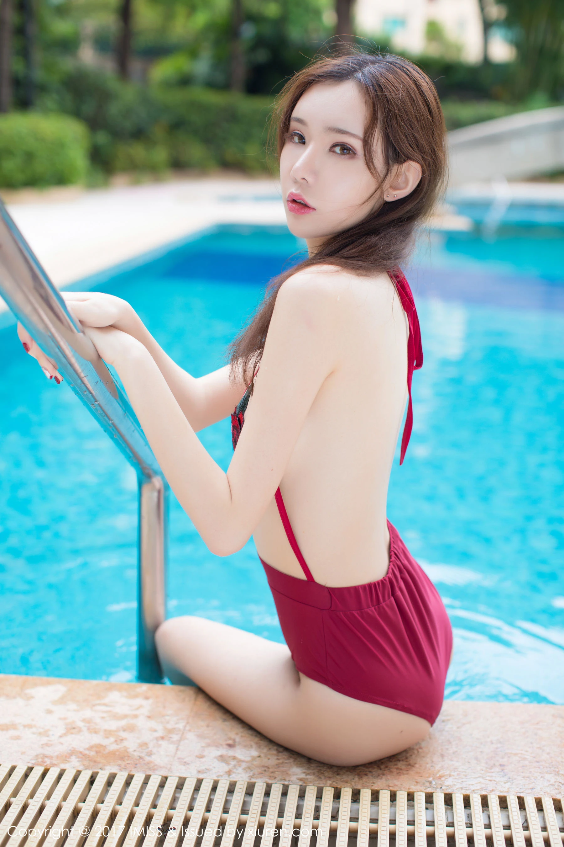 图片[7] - 萌琪琪Irene《泳池湿身》 爱蜜社IMiss VOL.205 - 机器猫次元 - 机器猫次元