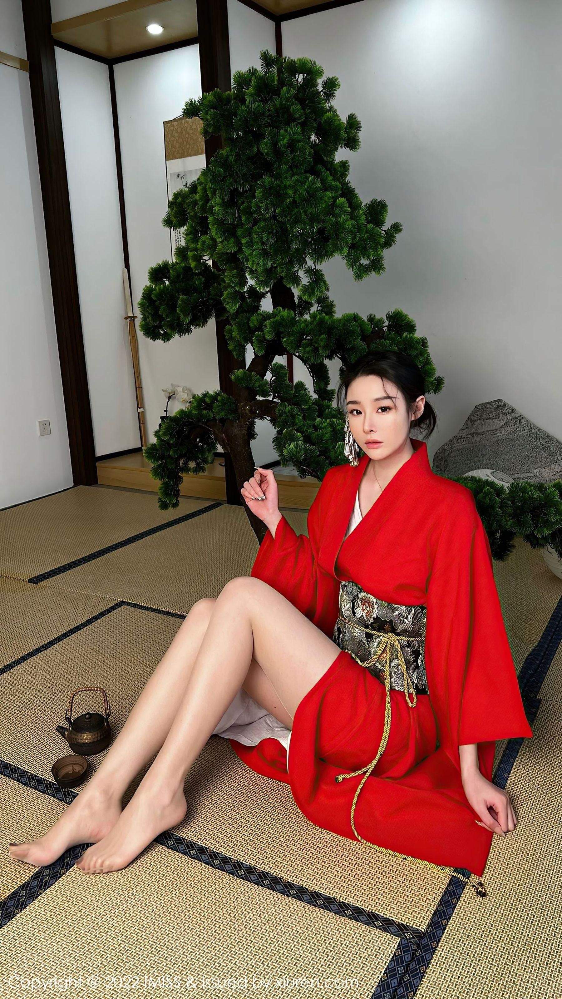 图片[4] - 爱蜜社 VOL.669 逗逗doudou 和服美腿 - 机器猫次元 - 机器猫次元