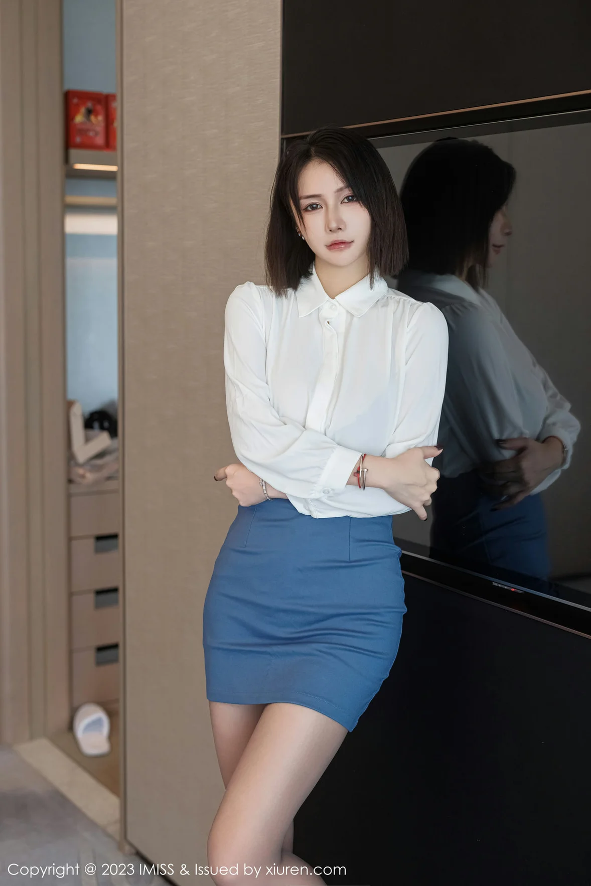 图片[4] - 爱蜜社 Vol.737 Evon陈赞之 黑色蕾丝内衣最新性感写真 [59P] - 机器猫次元 - 机器猫次元