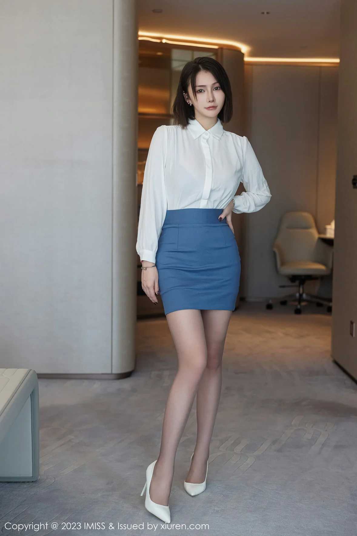 图片[1] - 爱蜜社 Vol.737 Evon陈赞之 黑色蕾丝内衣最新性感写真 [59P] - 机器猫次元 - 机器猫次元