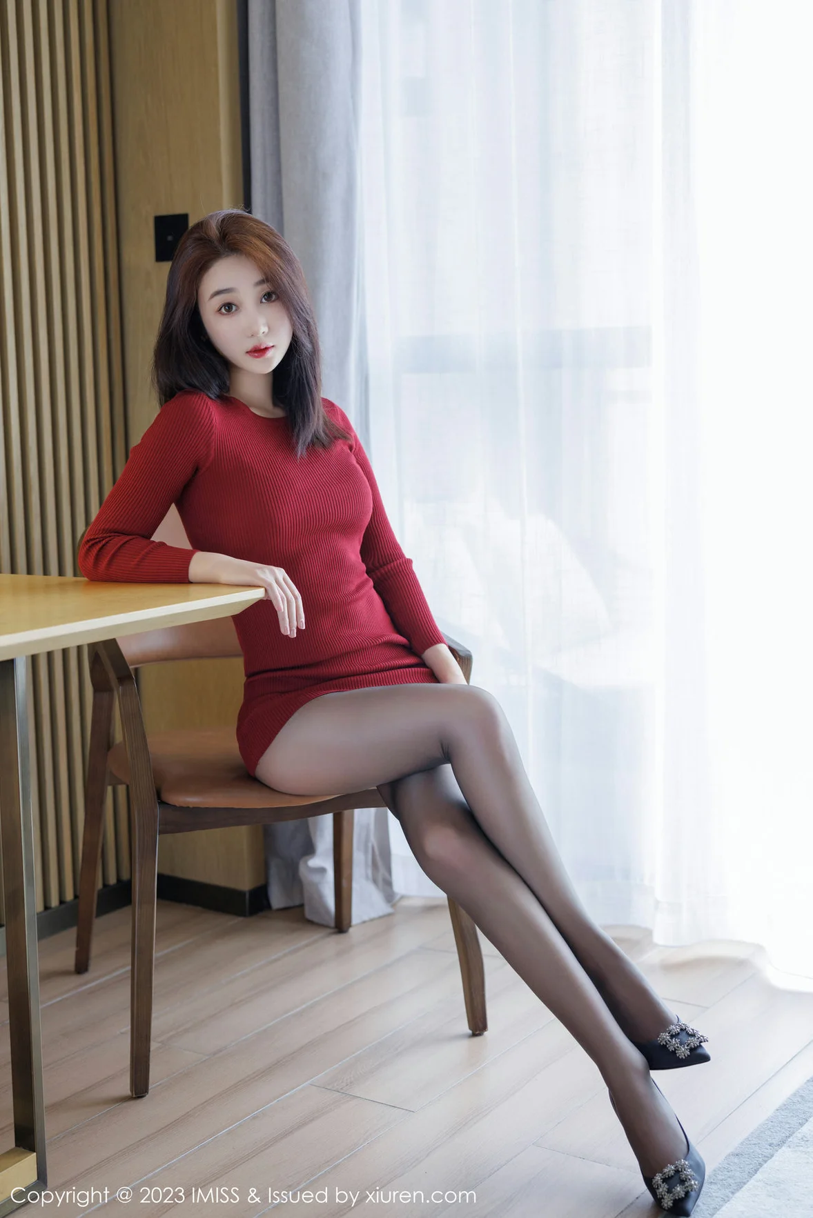 图片[2] - 爱蜜社 Vol.738 九月生__ 红色连衣短裙性感写真 [46P] - 机器猫次元 - 机器猫次元
