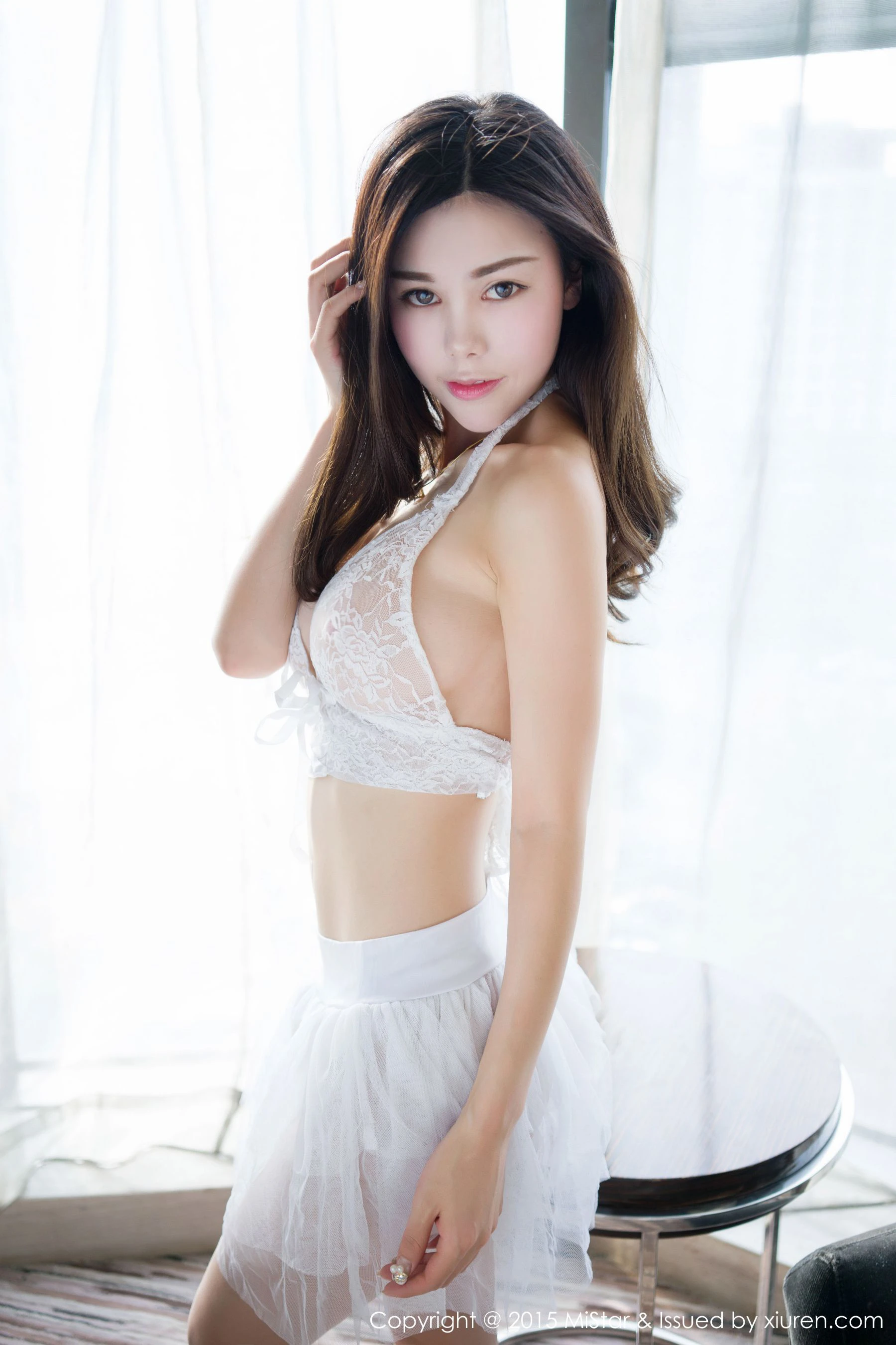 图片[6] - 沈佳熹《蕾丝婚纱+透视针织衫》 魅妍社 Vol.048 - 机器猫次元 - 机器猫次元