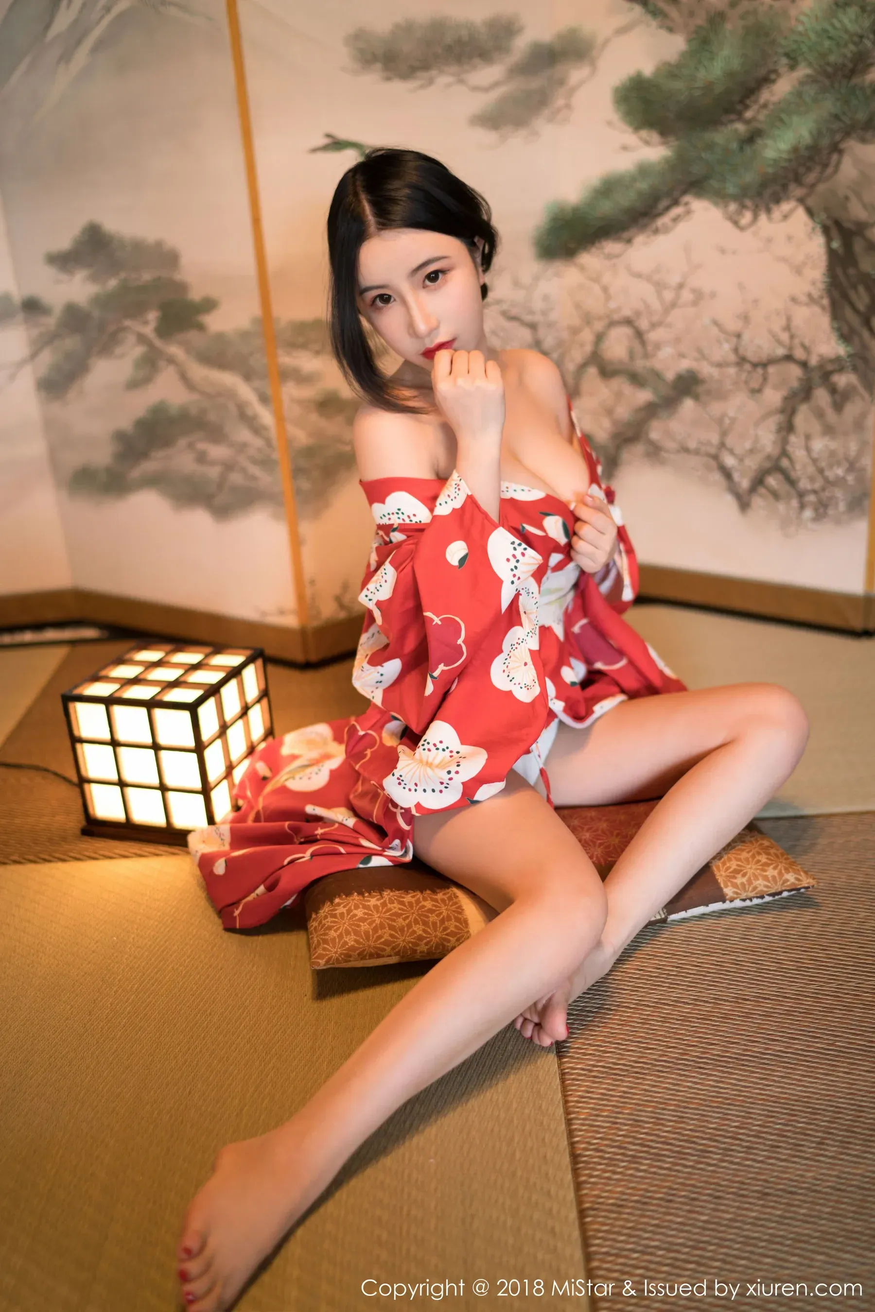 图片[5] - 谢芷馨Sindy《娇艳红色和服》 魅妍社 VOL.210 - 机器猫次元 - 机器猫次元