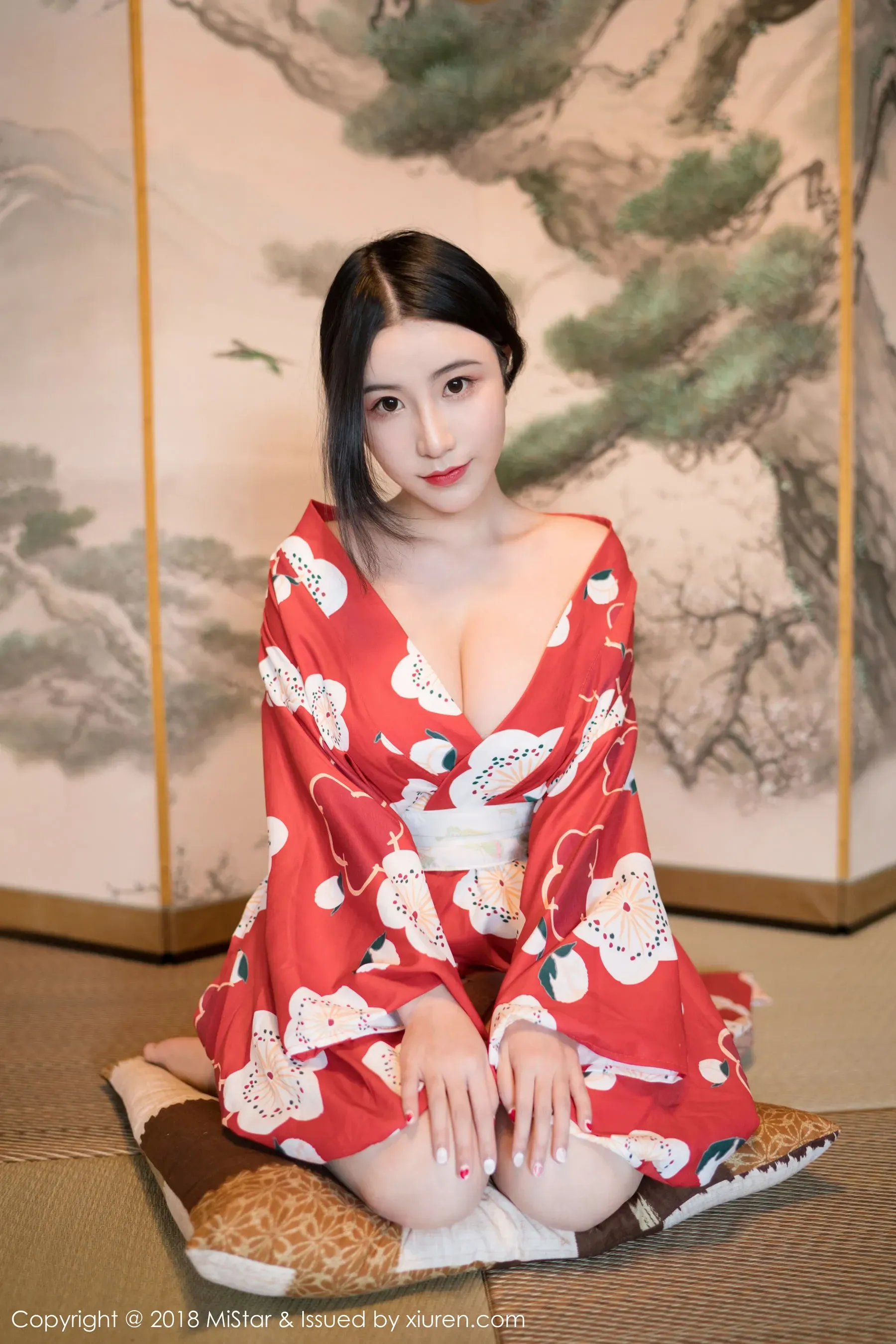 图片[1] - 谢芷馨Sindy《娇艳红色和服》 魅妍社 VOL.210 - 机器猫次元 - 机器猫次元