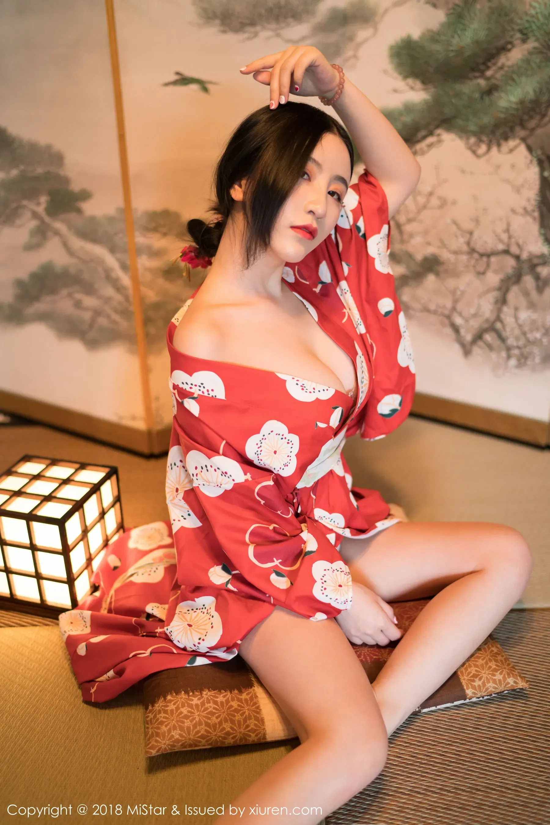 图片[4] - 谢芷馨Sindy《娇艳红色和服》 魅妍社 VOL.210 - 机器猫次元 - 机器猫次元