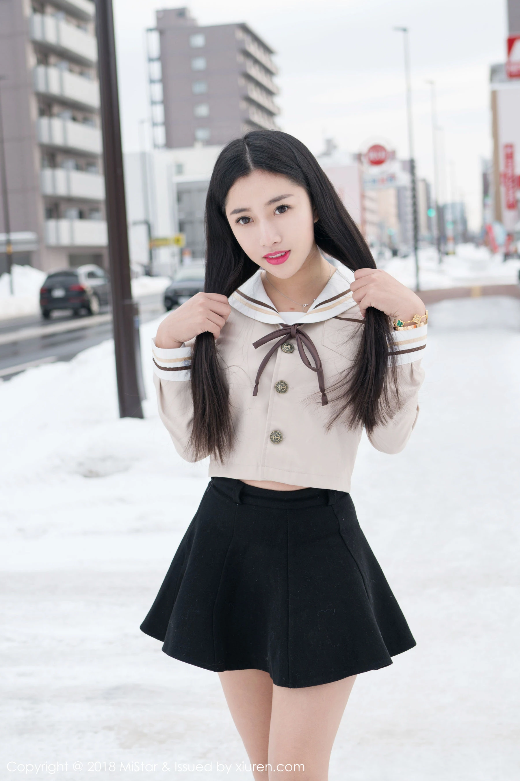图片[3] - 陈嘉嘉Tiffany《雪中有佳人+性感肚兜》 魅妍社 VOL.216 - 机器猫次元 - 机器猫次元