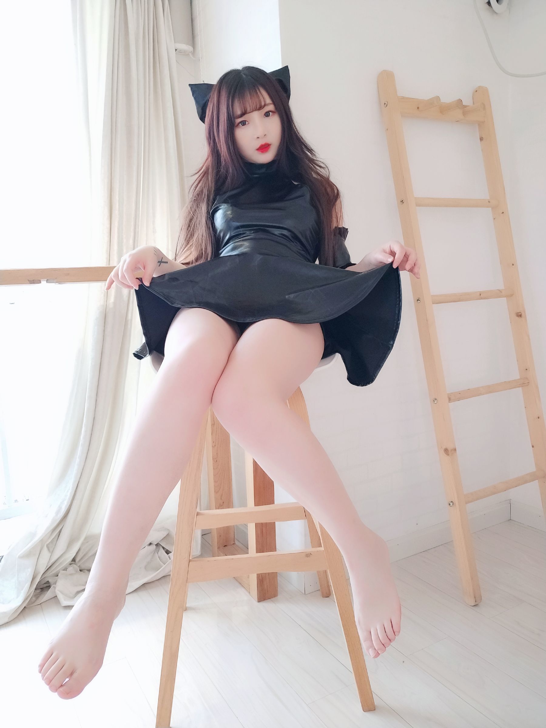 图片[2] - 古川kagura - 黑亮连衣裙 [35P] - 机器猫次元 - 机器猫次元