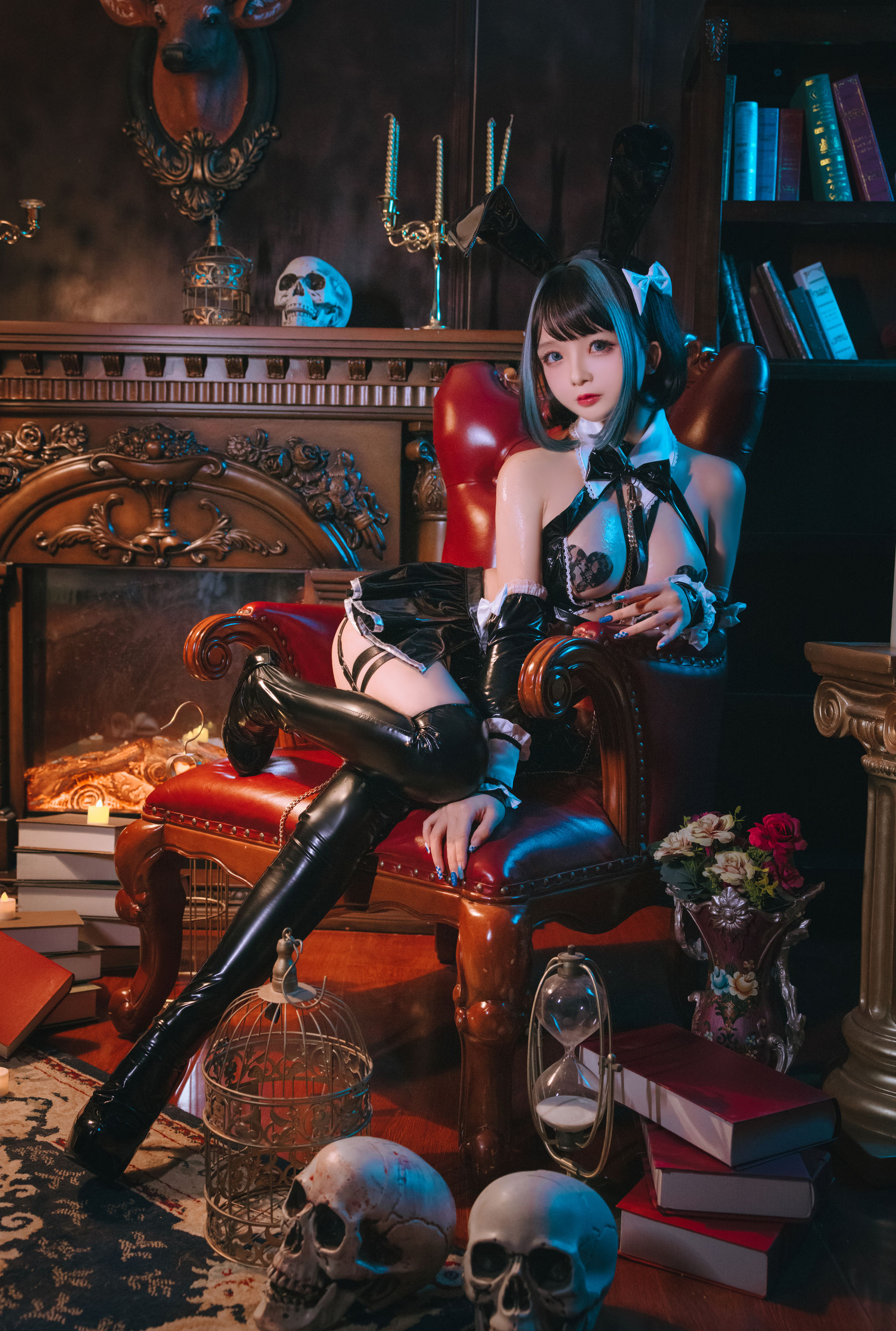 图片[1] - 日奈娇 - 万圣恶魔皮衣 [66P] - 机器猫次元 - 机器猫次元