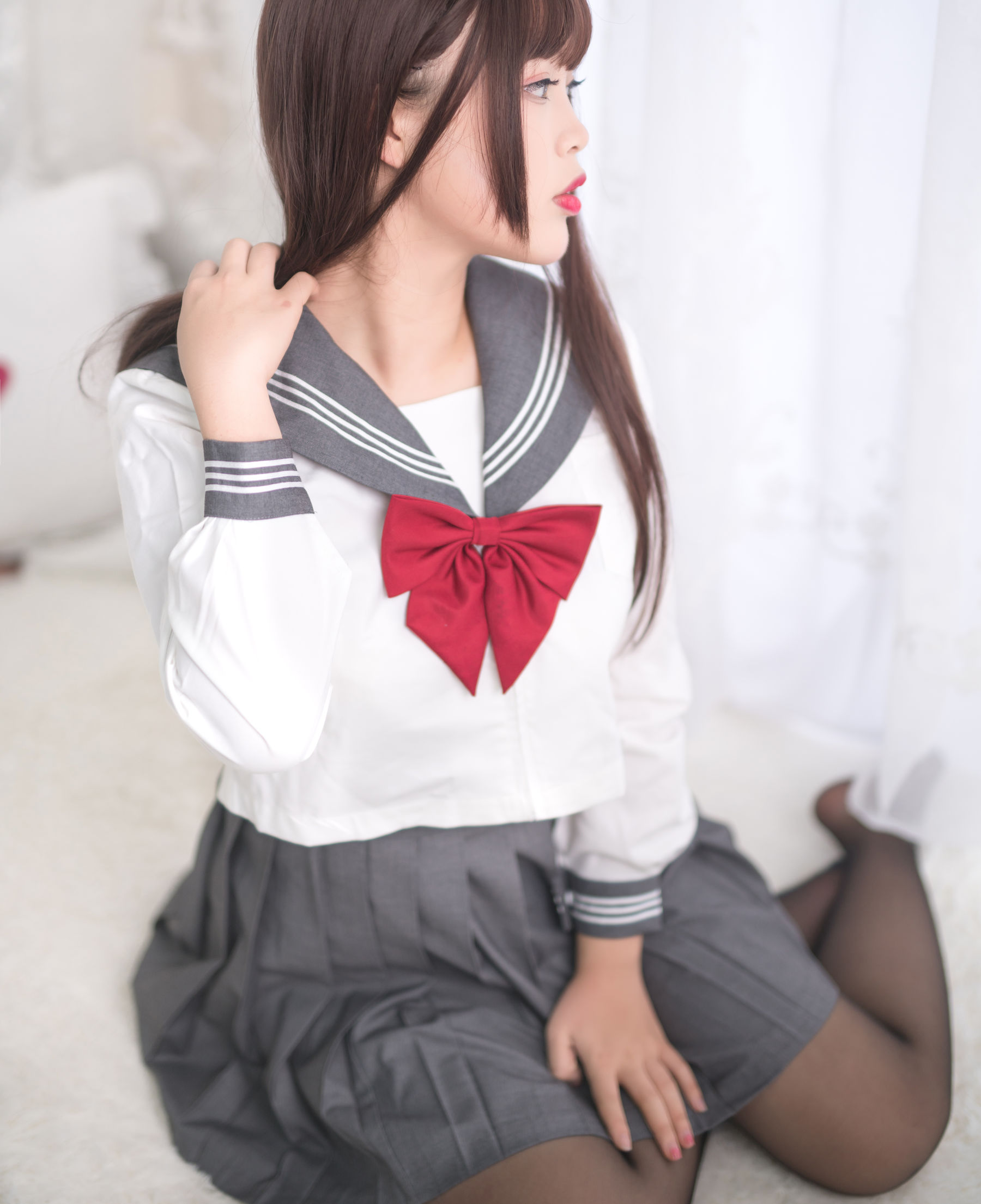 图片[8] - 白烨 - 黑丝制服少女 [60P] - 机器猫次元 - 机器猫次元