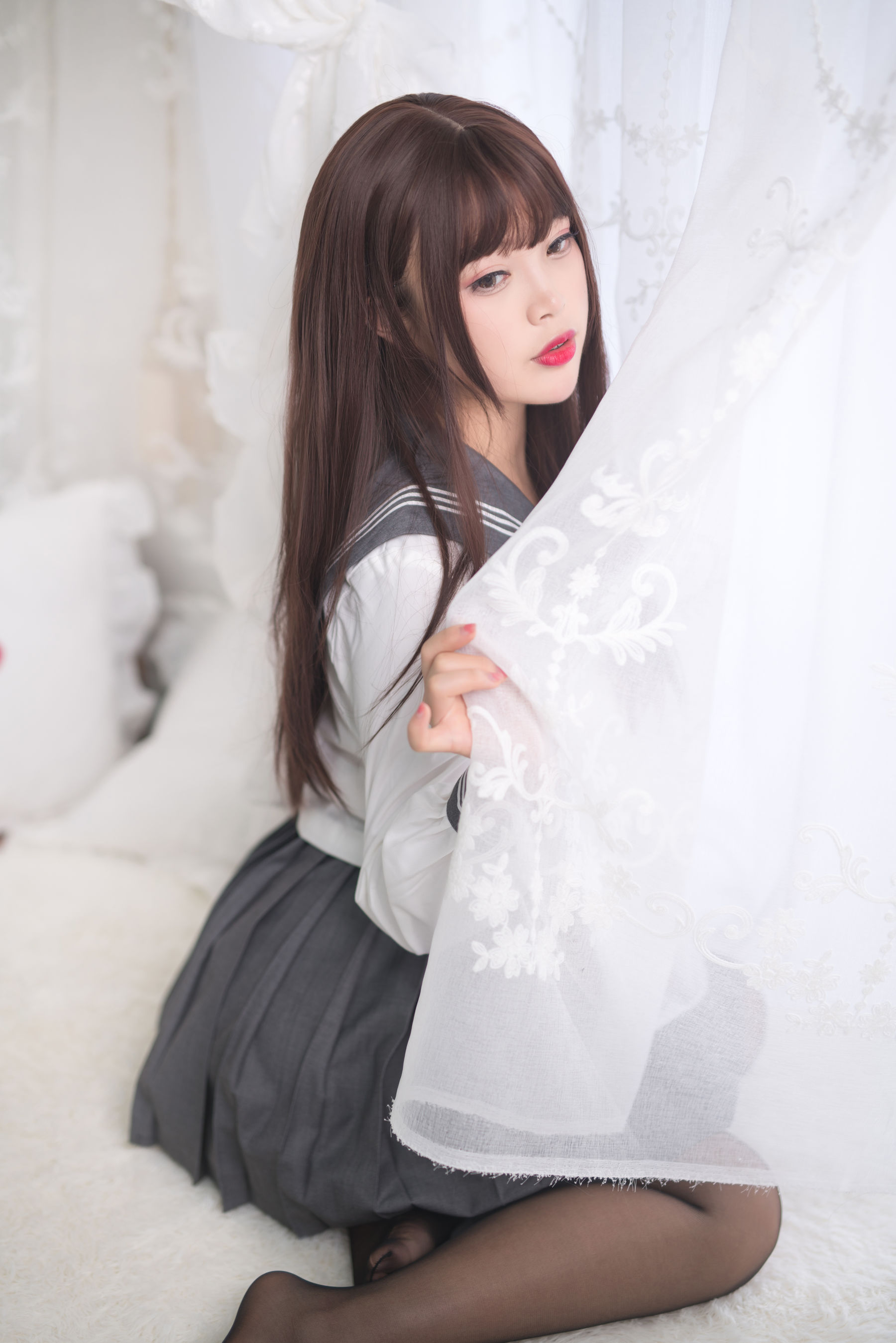 图片[3] - 白烨 - 黑丝制服少女 [60P] - 机器猫次元 - 机器猫次元