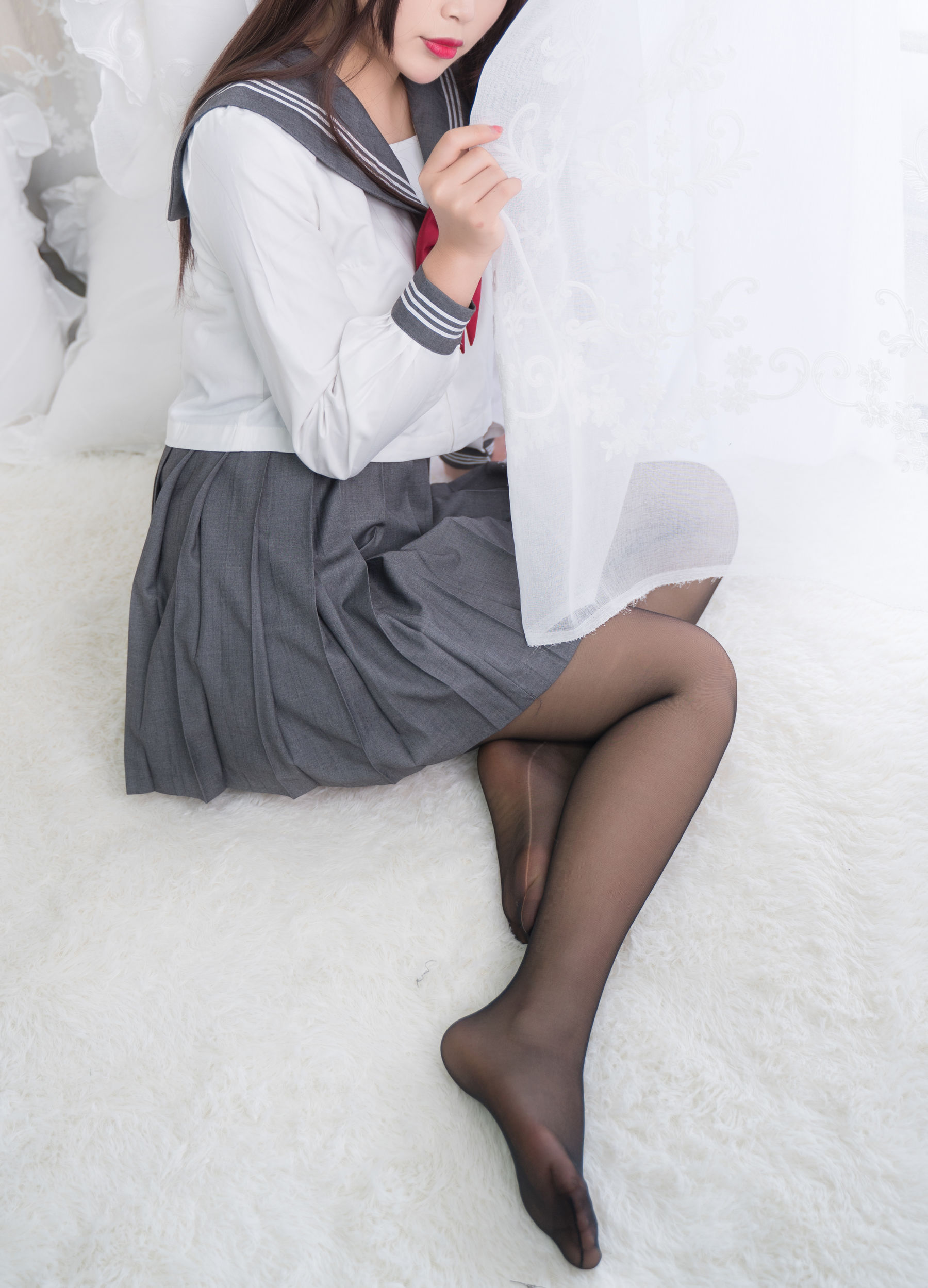 图片[2] - 白烨 - 黑丝制服少女 [60P] - 机器猫次元 - 机器猫次元