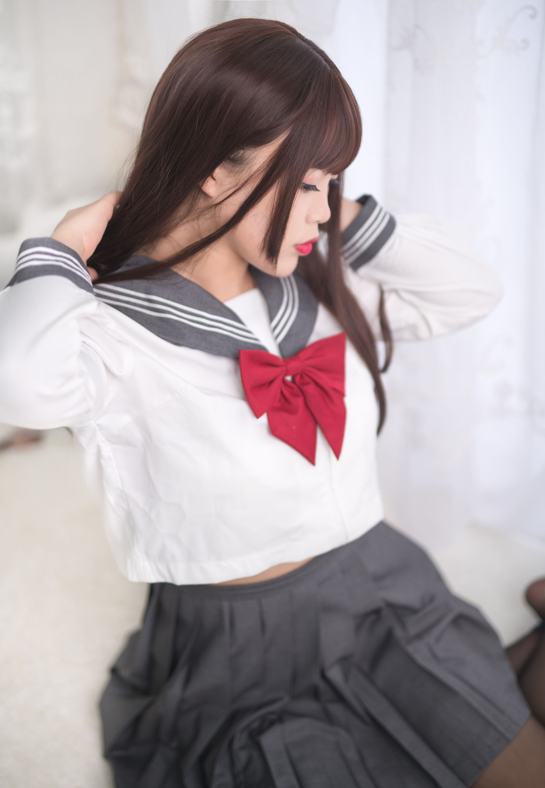 图片[7] - 白烨 - 黑丝制服少女 [60P] - 机器猫次元 - 机器猫次元