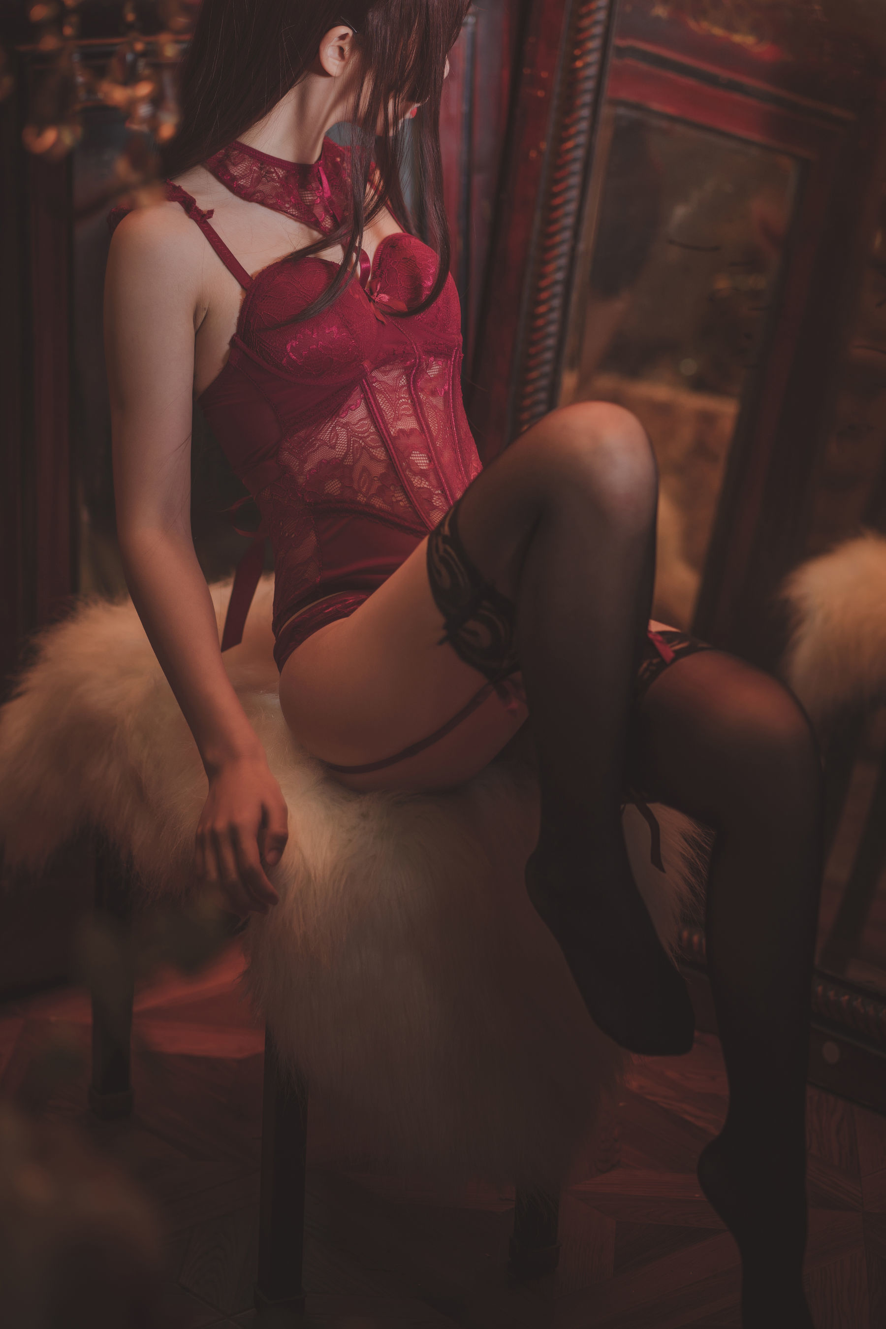 图片[3] - 面饼仙儿 - 脑内少女 红色束衣 [22P] - 机器猫次元 - 机器猫次元