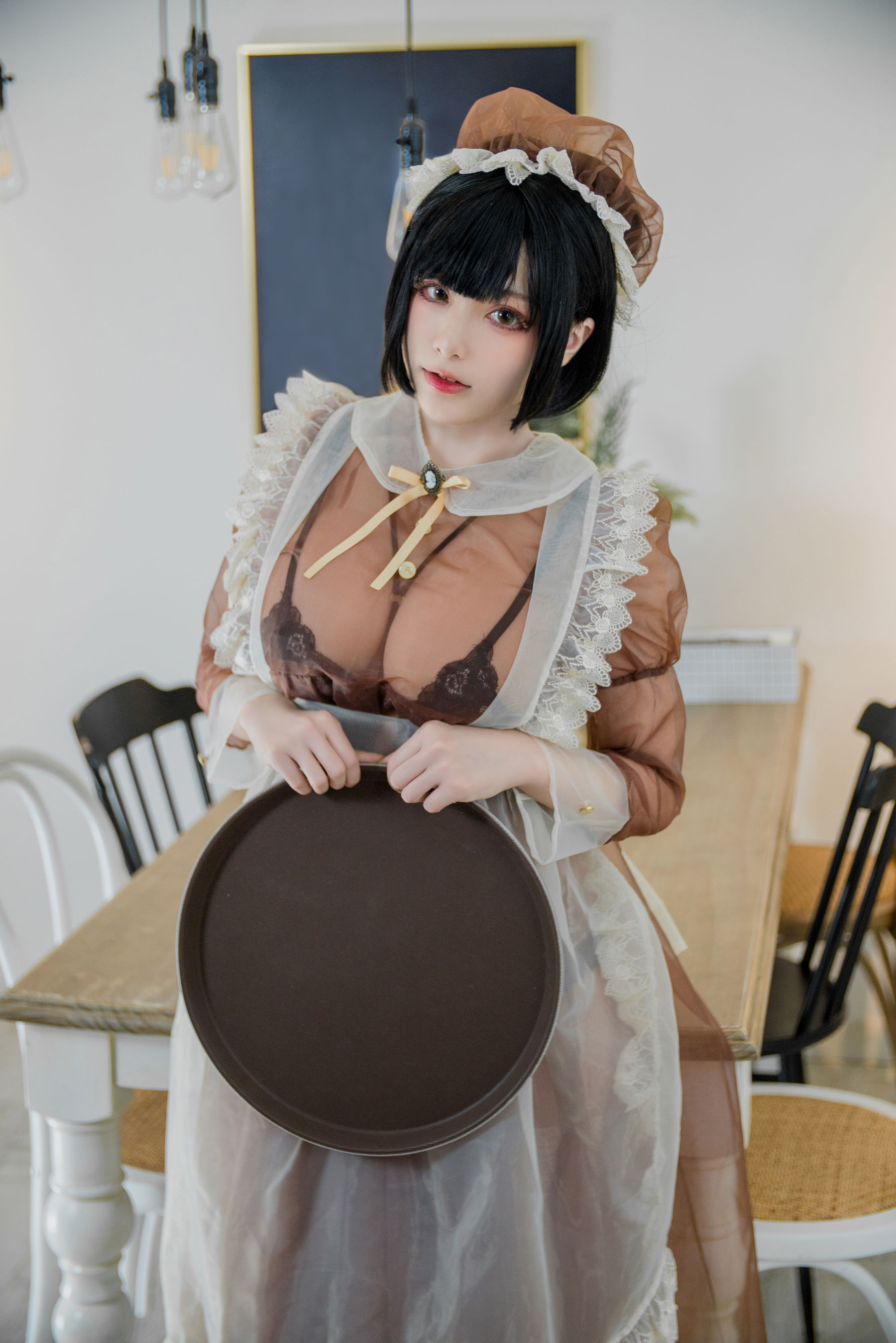 图片[5] - 起司块wii写真 棕色透明装女仆 [55P] - 机器猫次元 - 机器猫次元