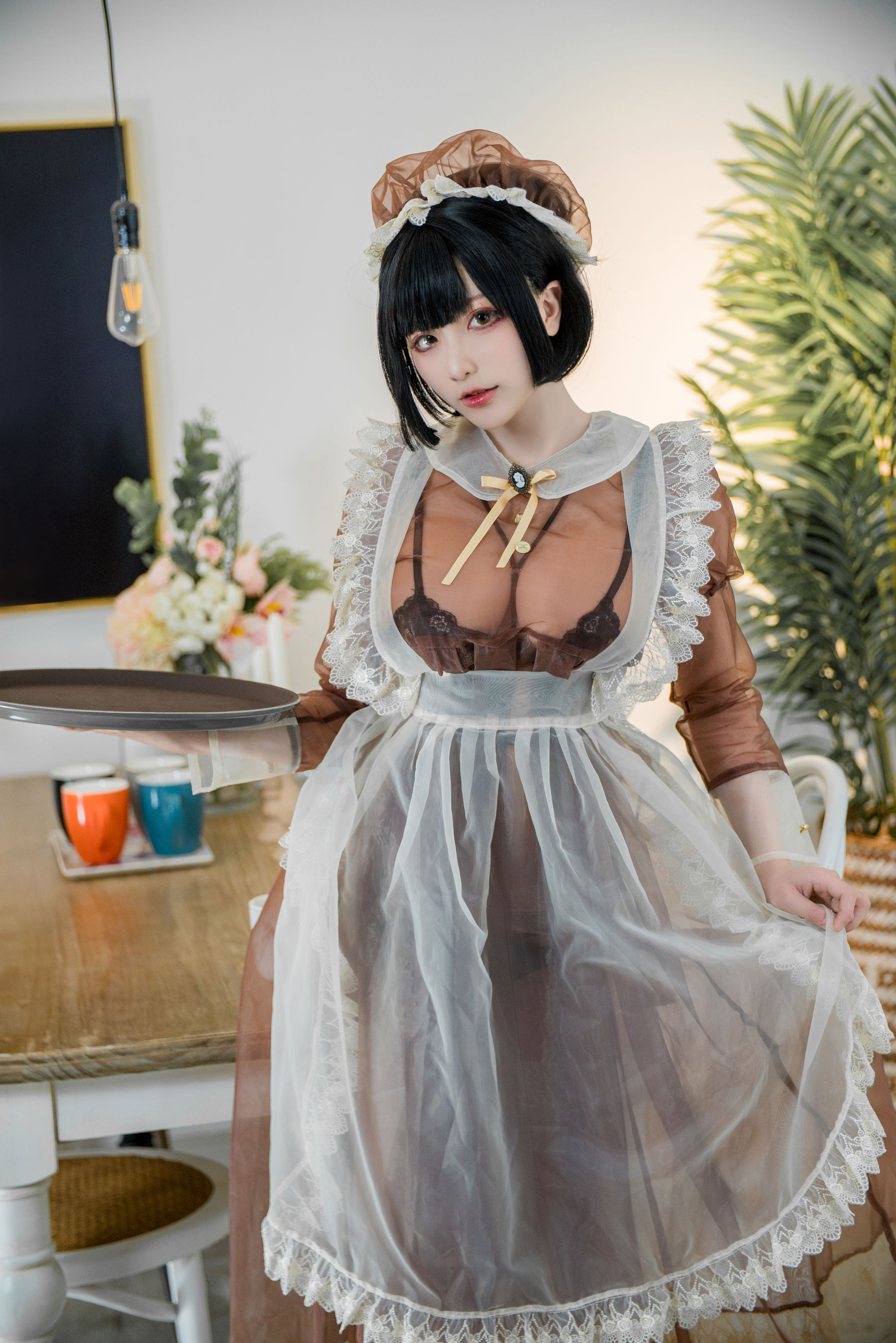 图片[4] - 起司块wii写真 棕色透明装女仆 [55P] - 机器猫次元 - 机器猫次元