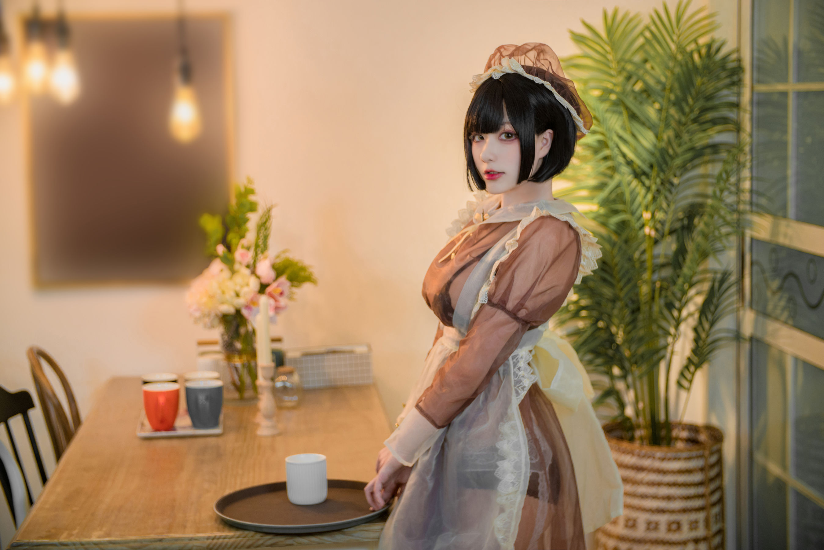 图片[2] - 起司块wii写真 棕色透明装女仆 [55P] - 机器猫次元 - 机器猫次元