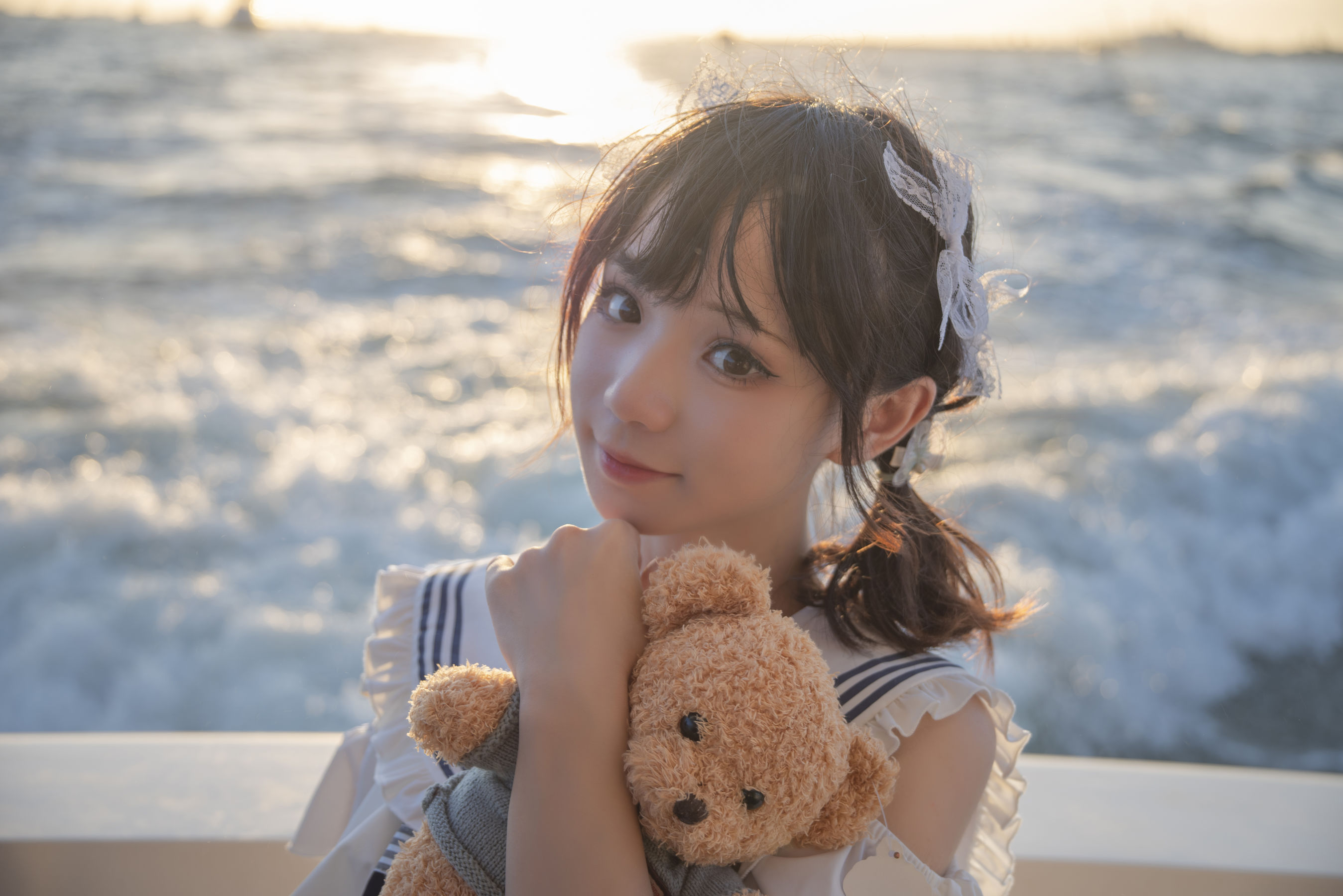 图片[2] - 花柒Hana - 三亚熊之海军风泳装 [12P] - 机器猫次元 - 机器猫次元