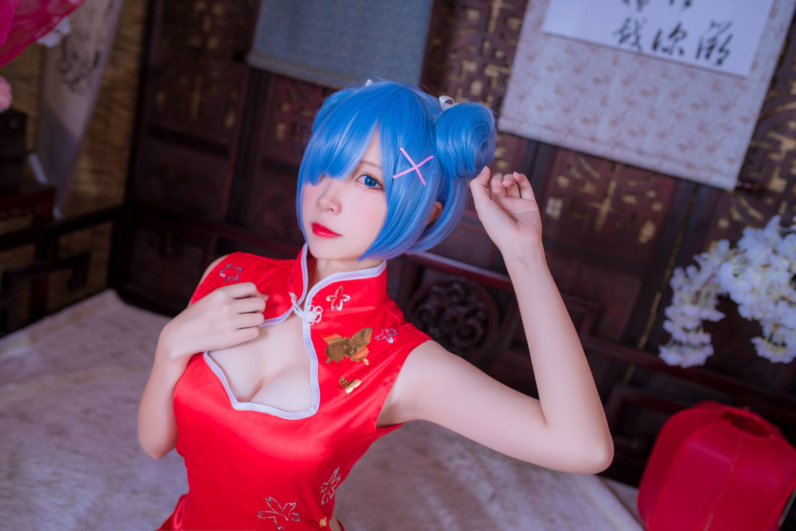 图片[1] - 二佐Nisa 蕾姆旗袍 [30P] - 机器猫次元 - 机器猫次元