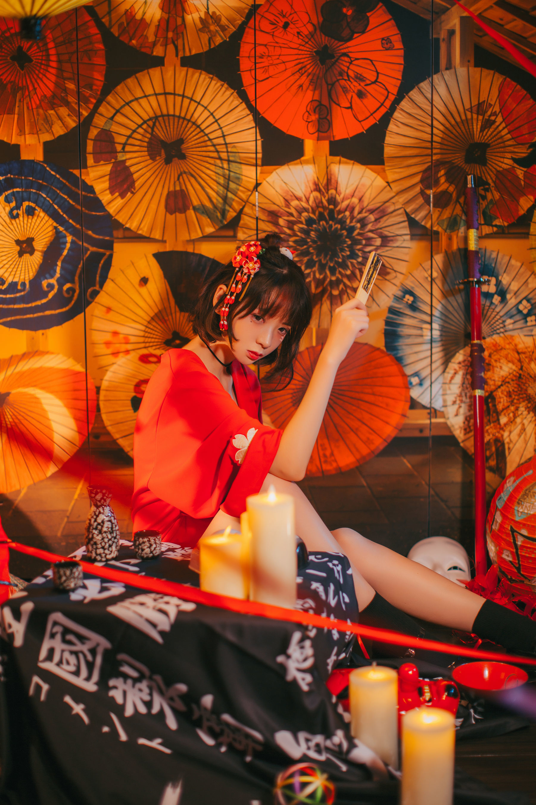 图片[1] - 疯猫ss 红色羽衣 [15P] - 机器猫次元 - 机器猫次元