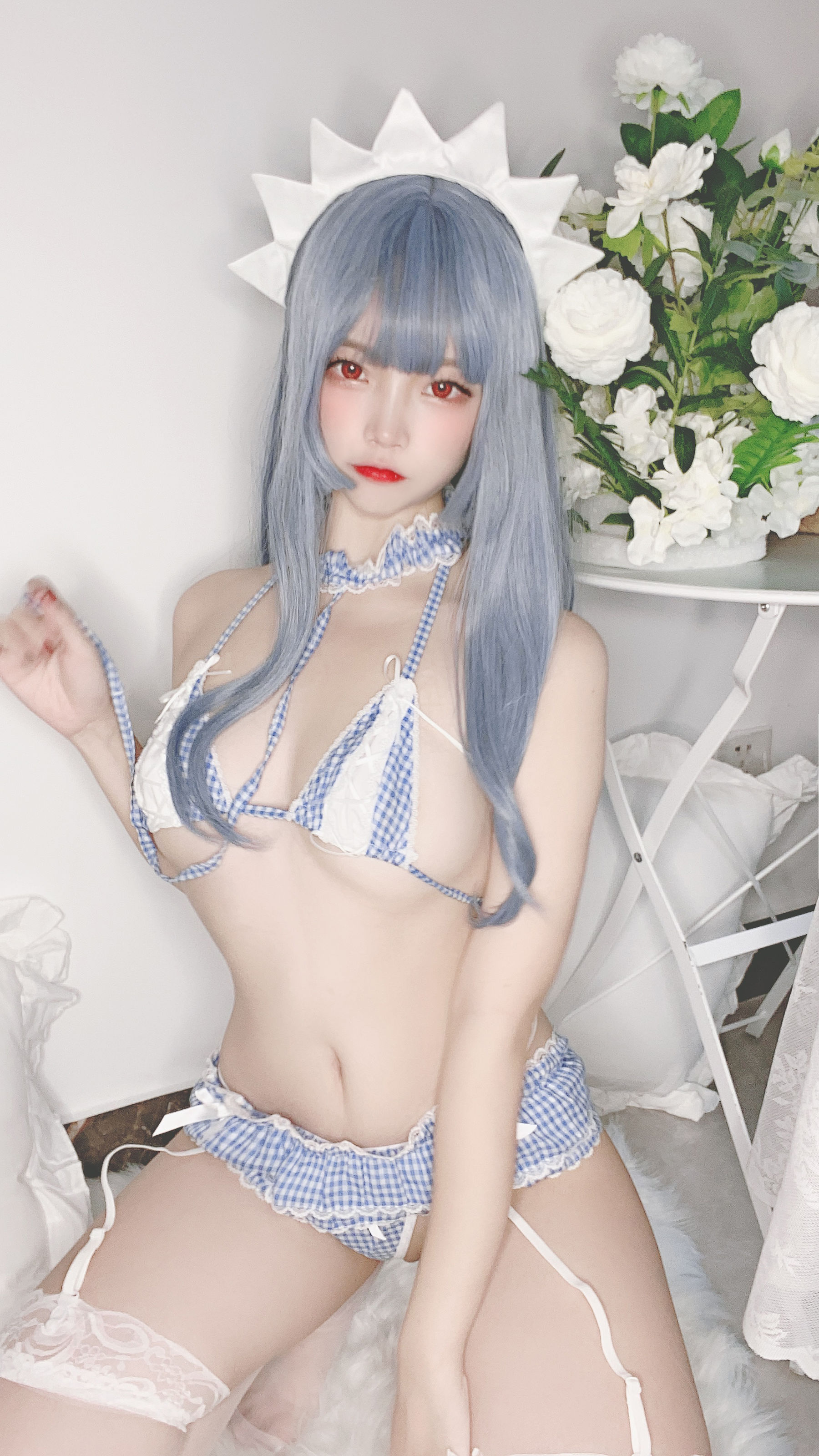 图片[2] - 二佐Nisa - 蓝格比基尼女仆 [40P] - 机器猫次元 - 机器猫次元