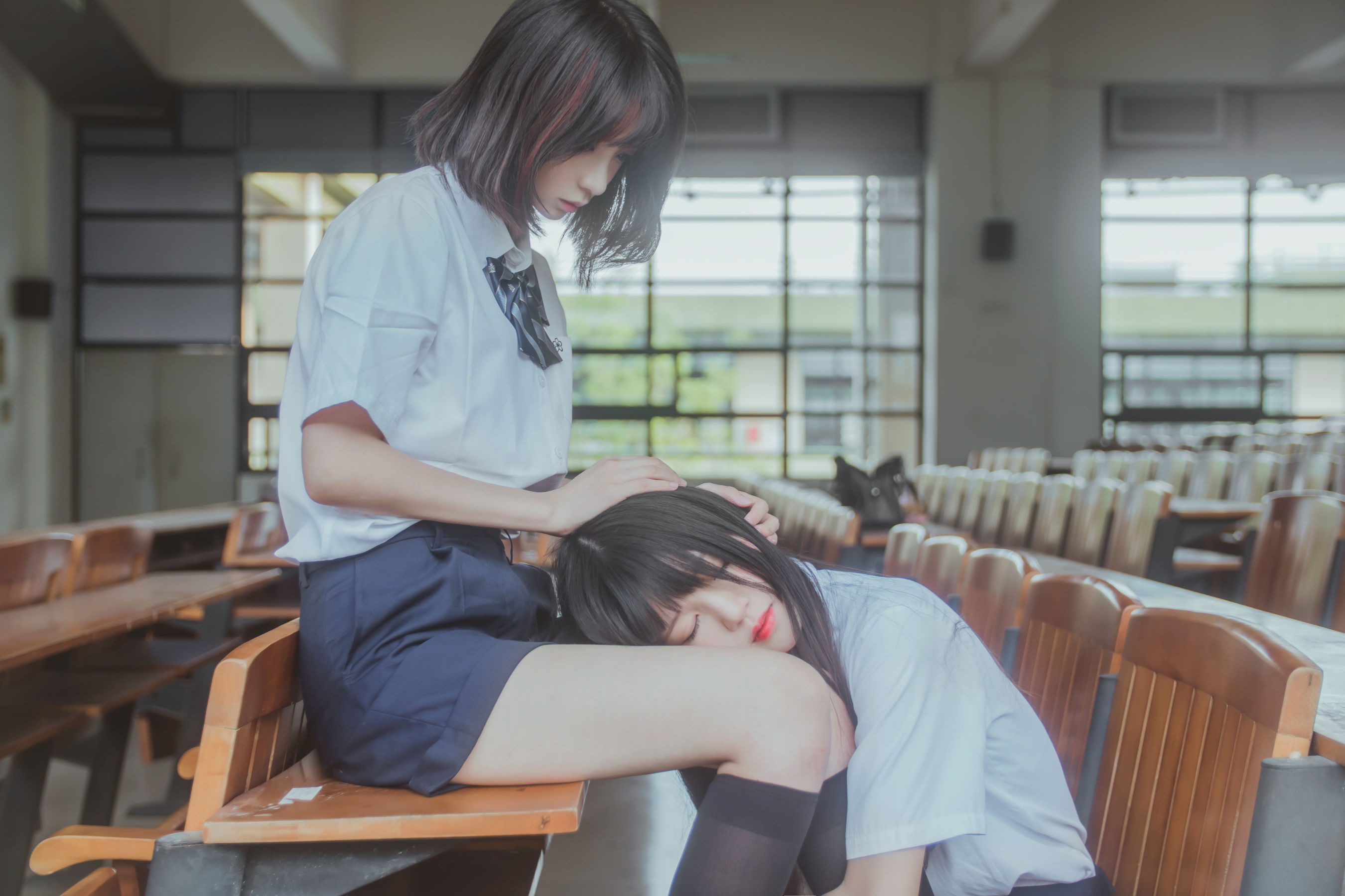 图片[4] - 桜桃喵&疯猫ss《JK百合》 [43P] - 机器猫次元 - 机器猫次元