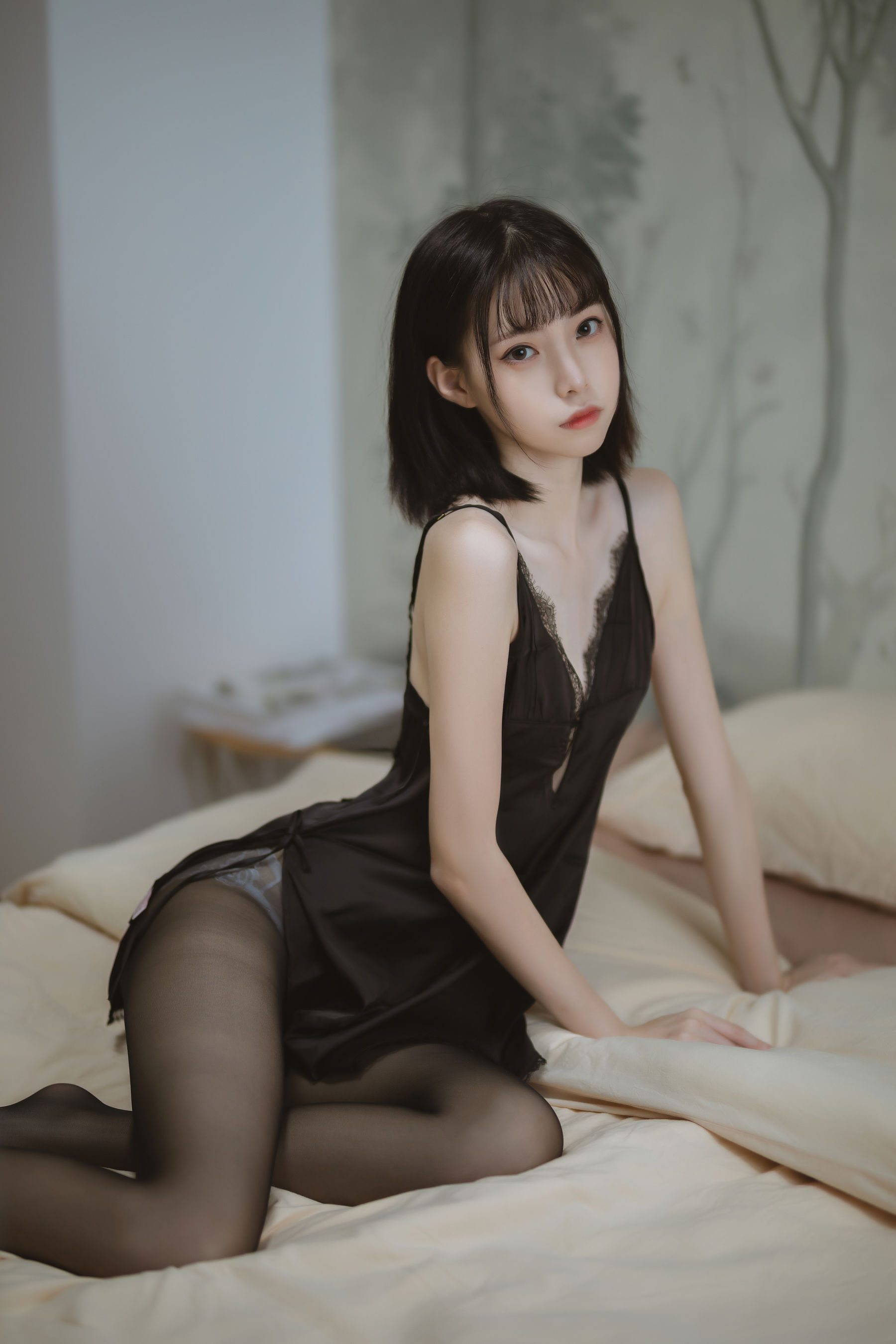 图片[1] - 许岚 - 黑色蕾丝睡衣 [40P] - 机器猫次元 - 机器猫次元