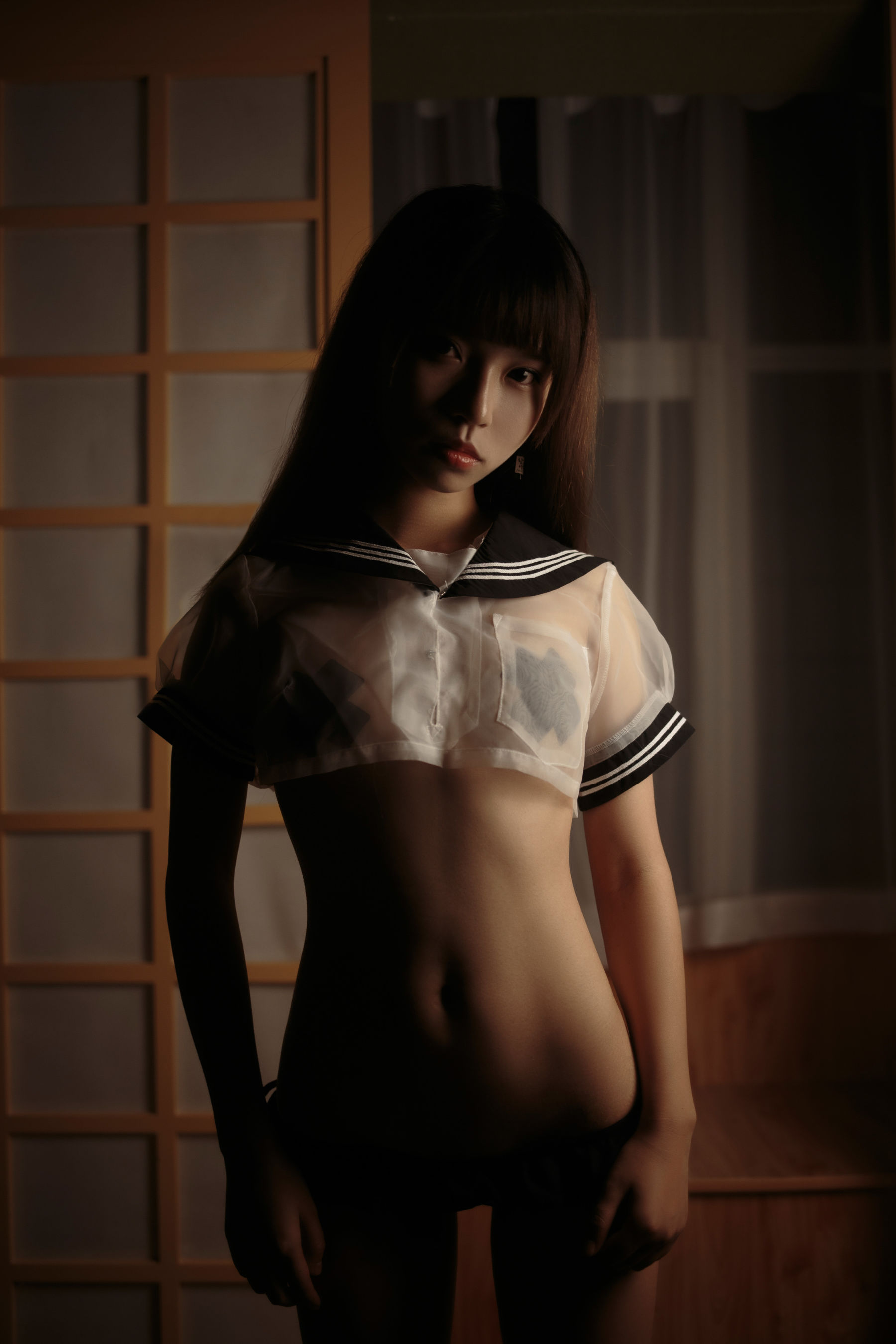 图片[1] - 白易子教主 - 透明水手服 [21P] - 机器猫次元 - 机器猫次元