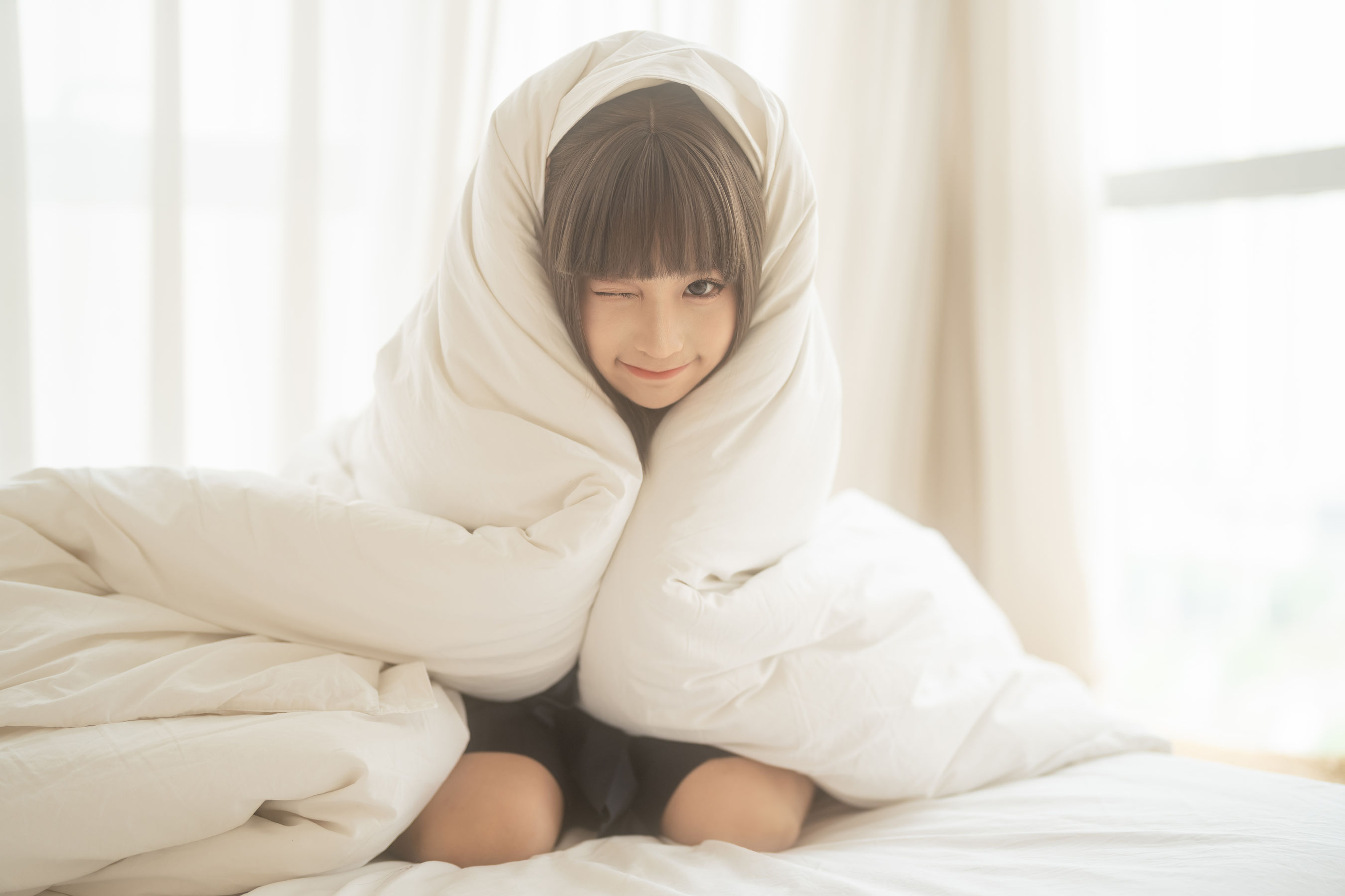 图片[1] - 蠢沫沫 - 被窝JK [15P] - 机器猫次元 - 机器猫次元