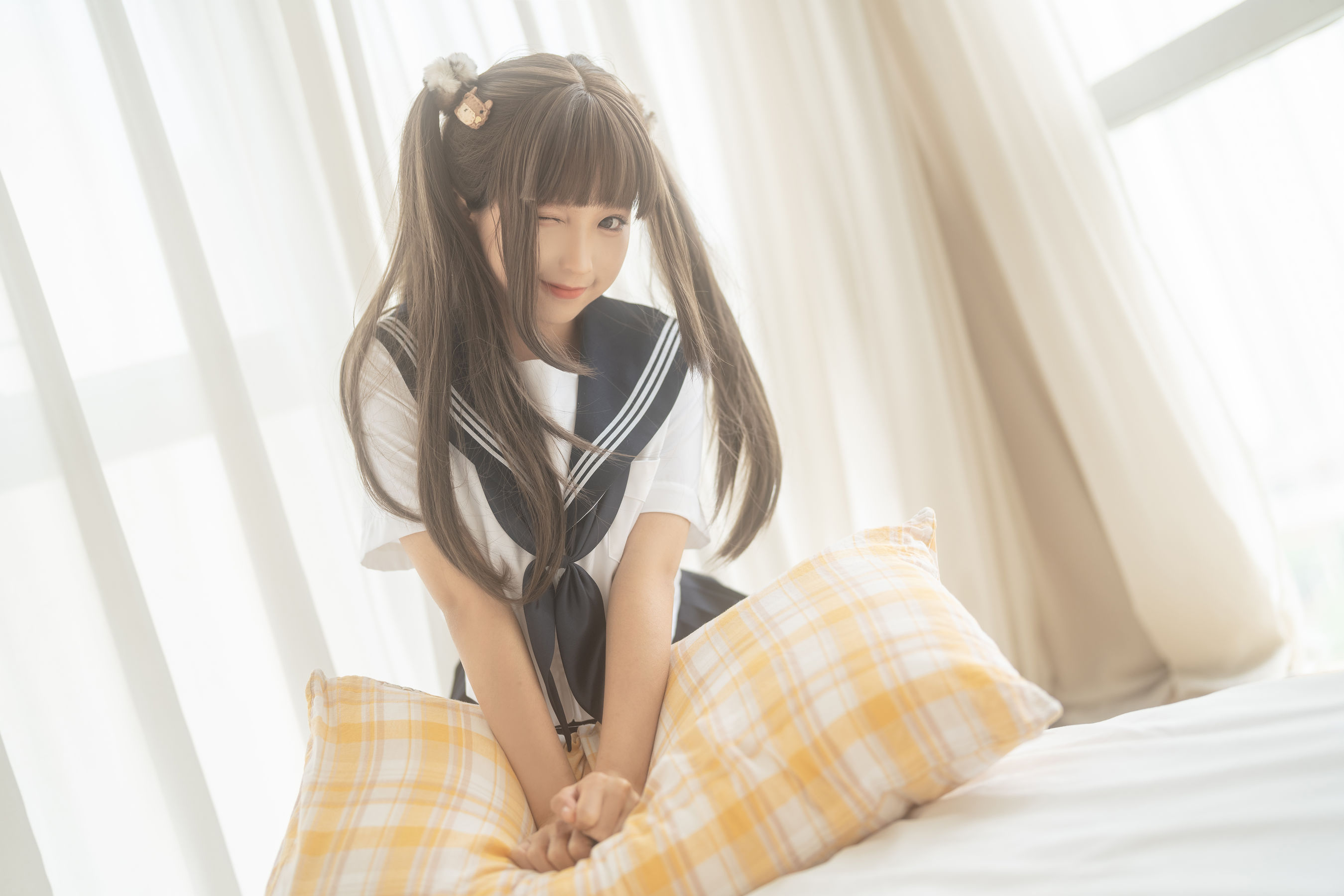 图片[2] - 蠢沫沫 - 被窝JK [15P] - 机器猫次元 - 机器猫次元