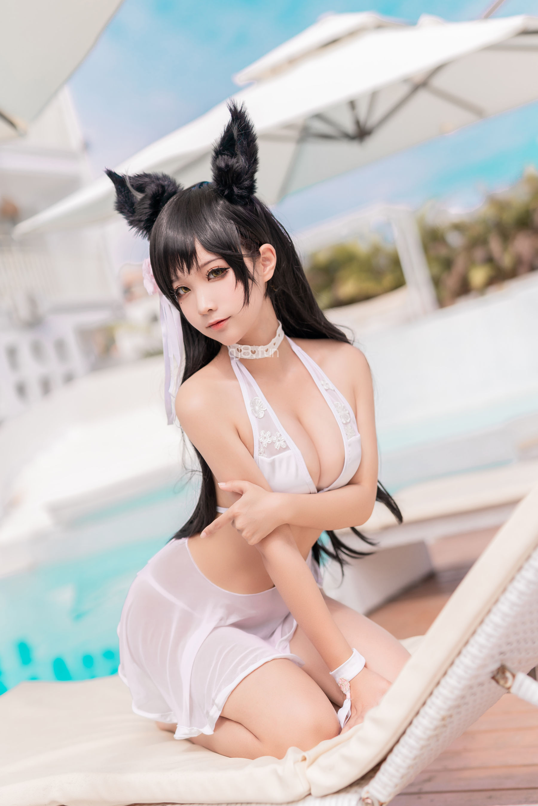 图片[1] - 蠢沫沫 - 爱宕 犬 泳装 [37P] - 机器猫次元 - 机器猫次元
