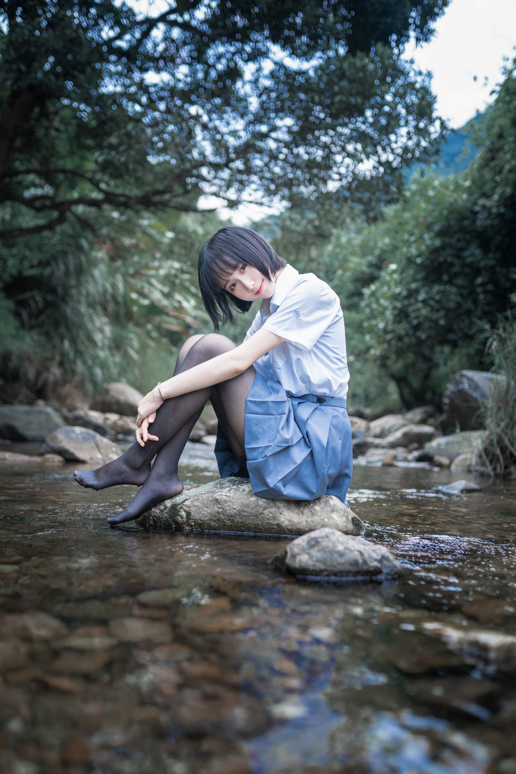 图片[8] - 木绵绵OwO 水色溪边制服 [51P] - 机器猫次元 - 机器猫次元