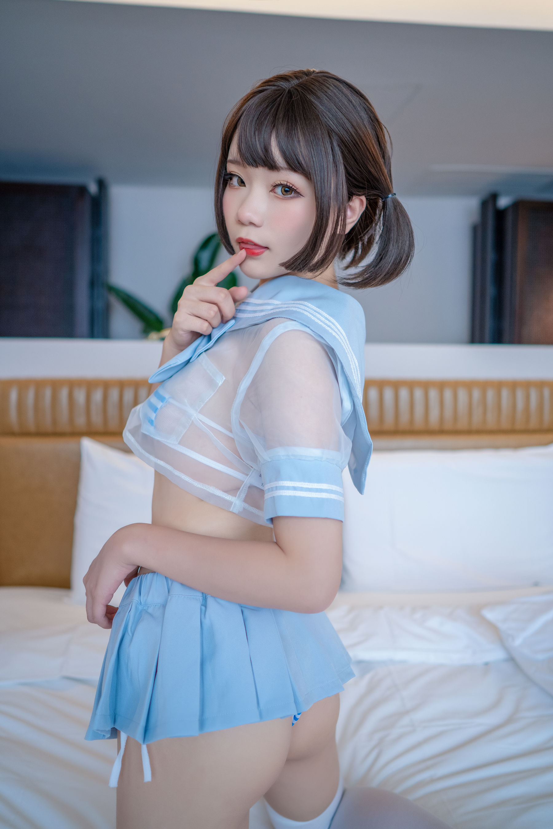 图片[5] - 王胖胖u 蓝色水手透明分体 [39P] - 机器猫次元 - 机器猫次元