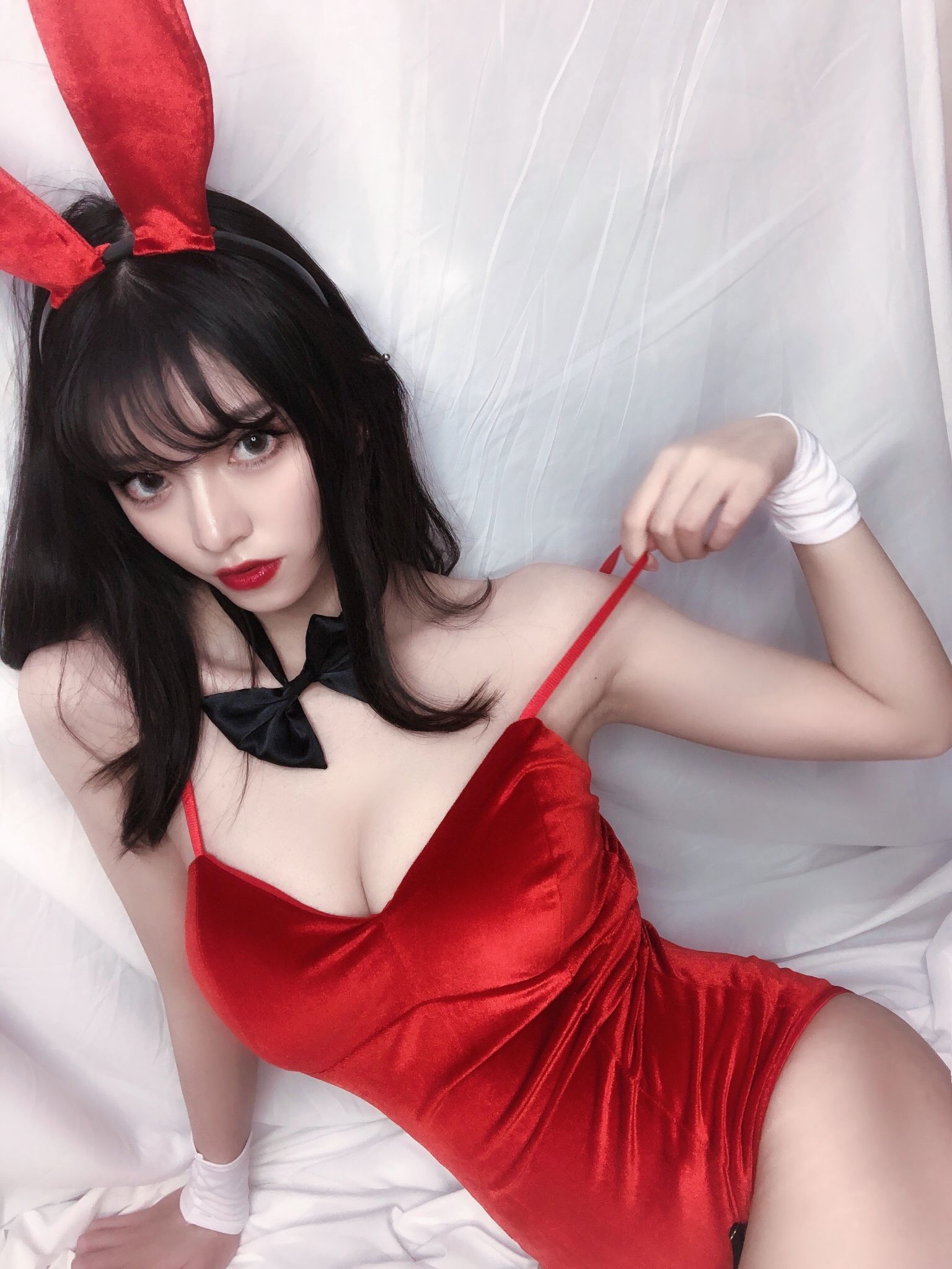 图片[2] - 銘銘Kizami 红丝绒兔女郎 [64P] - 机器猫次元 - 机器猫次元
